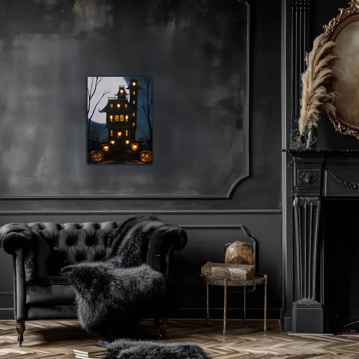Battery Operated Lighted Wall Art - Haunted Mansion