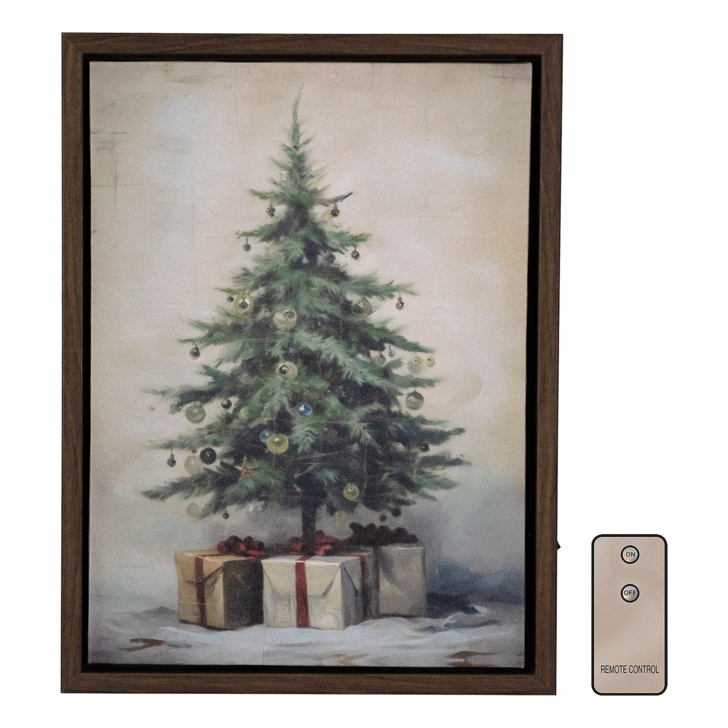 Battery Operated Lighted Wall Art - Old Time Christmas