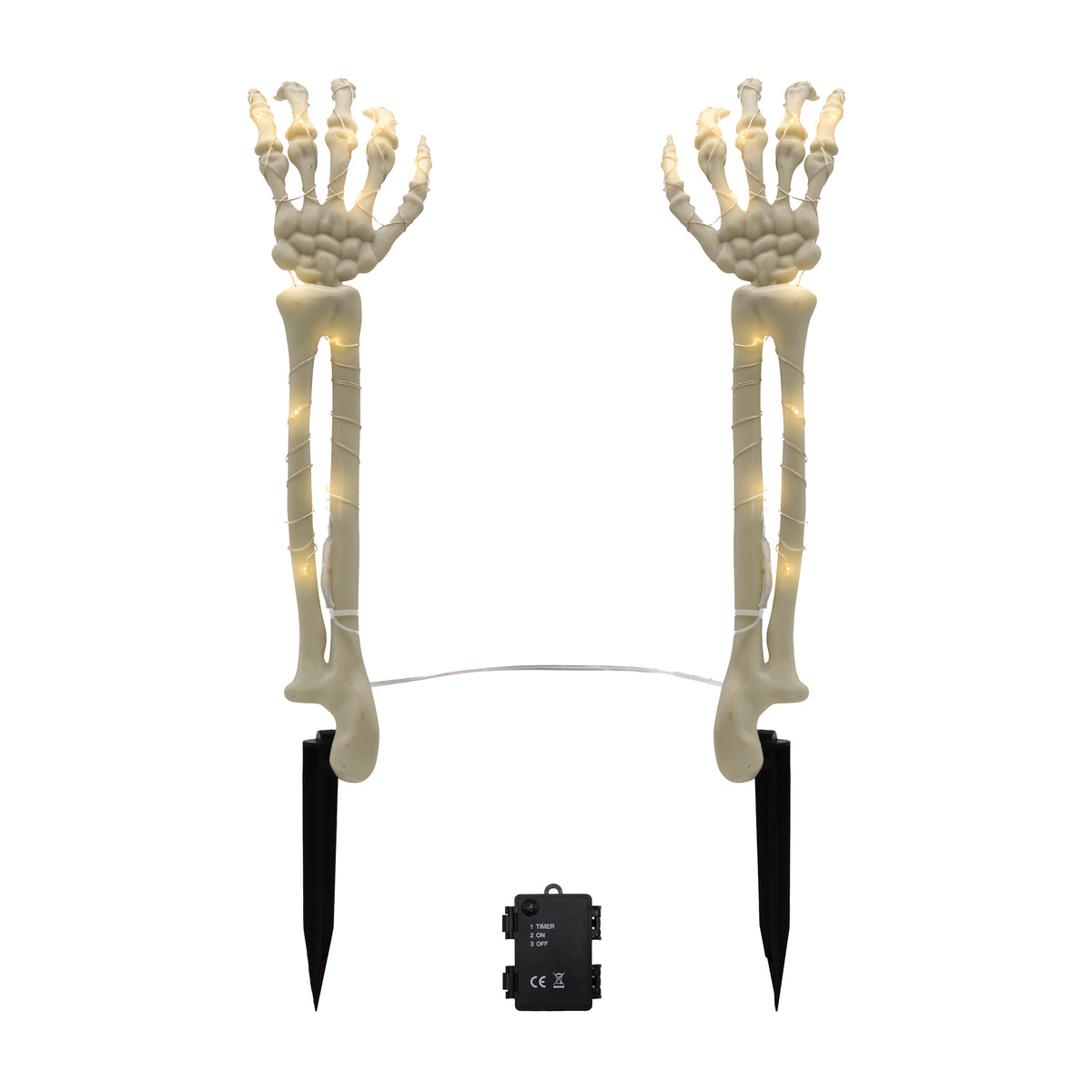Battery-Operated Lighted Skeleton Arms - Set of 2 – LumaBase