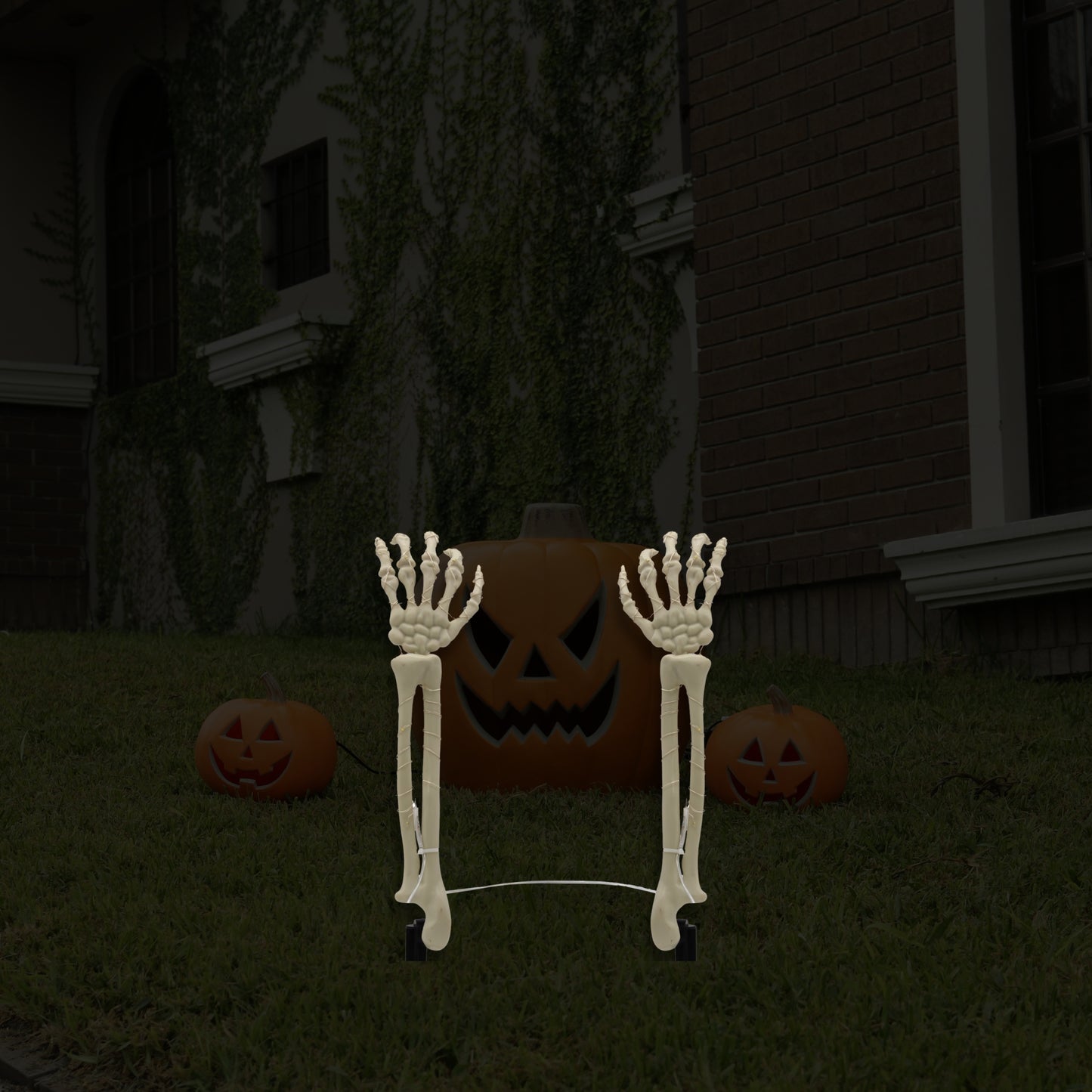 Battery-Operated Lighted Skeleton Arms - Set of 2