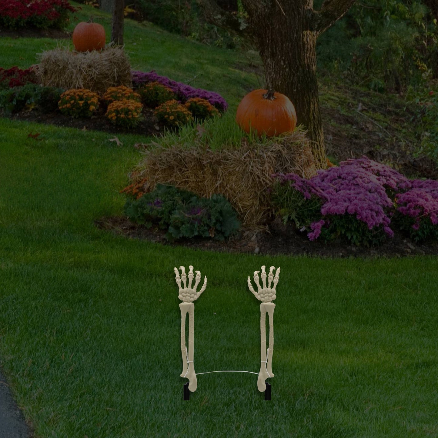 Battery-Operated Lighted Skeleton Arms - Set of 2