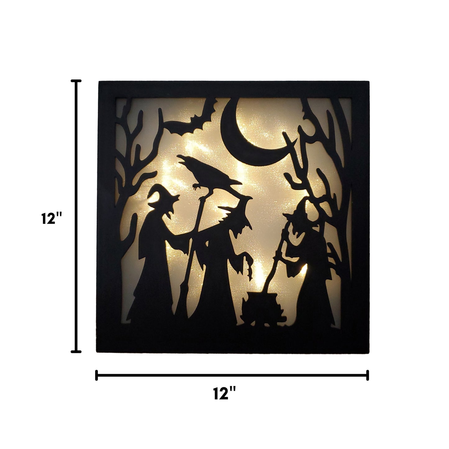 Battery-Operated Lighted Wall Art - Witch's Brew