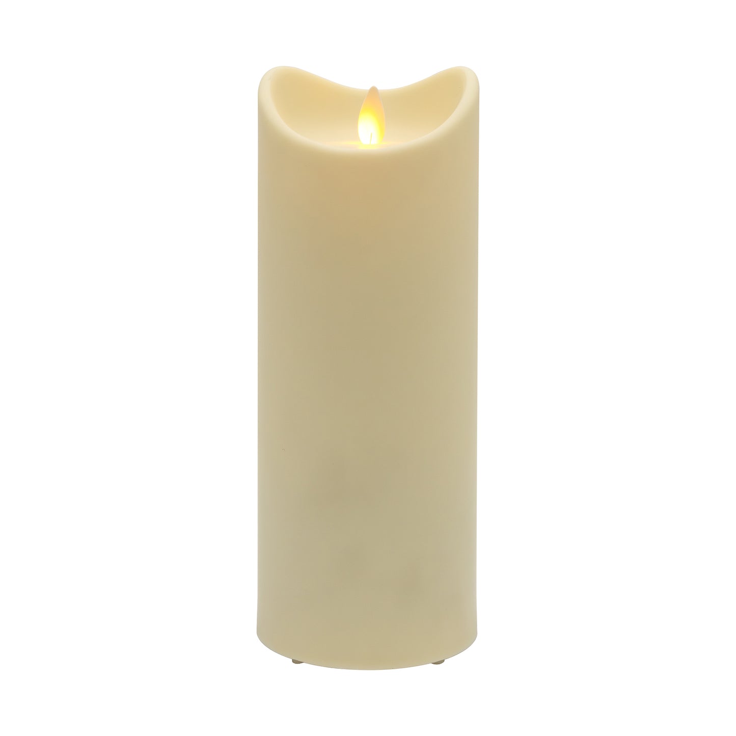 Weather Resistant LED Candle with Flickering Flame - 9"
