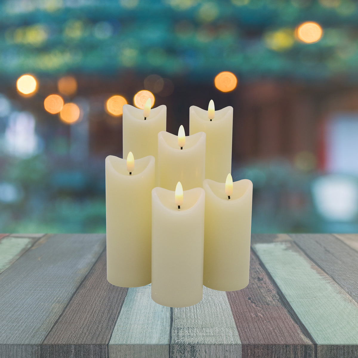 Led Wicks Battery Operated 3D Wick LED Candles - Set of 6 – LumaBase