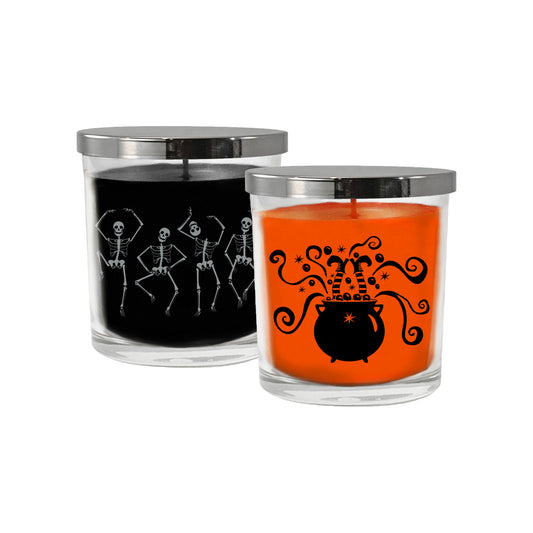 Scented Wax Candles, Halloween Collection - Set of 2