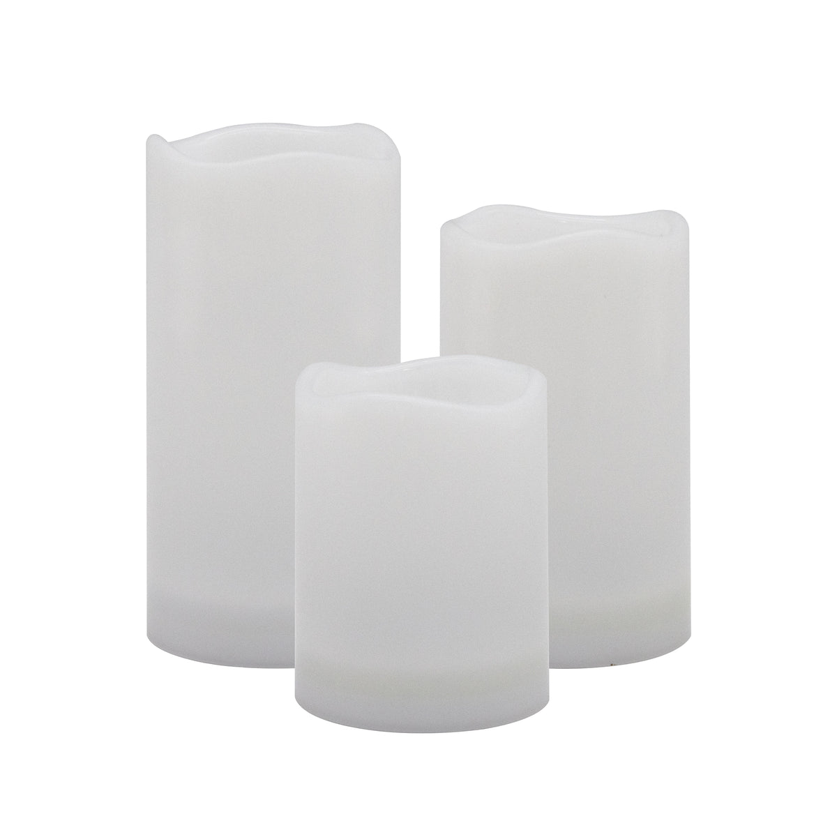 Solar-Powered Candles - Set of 3