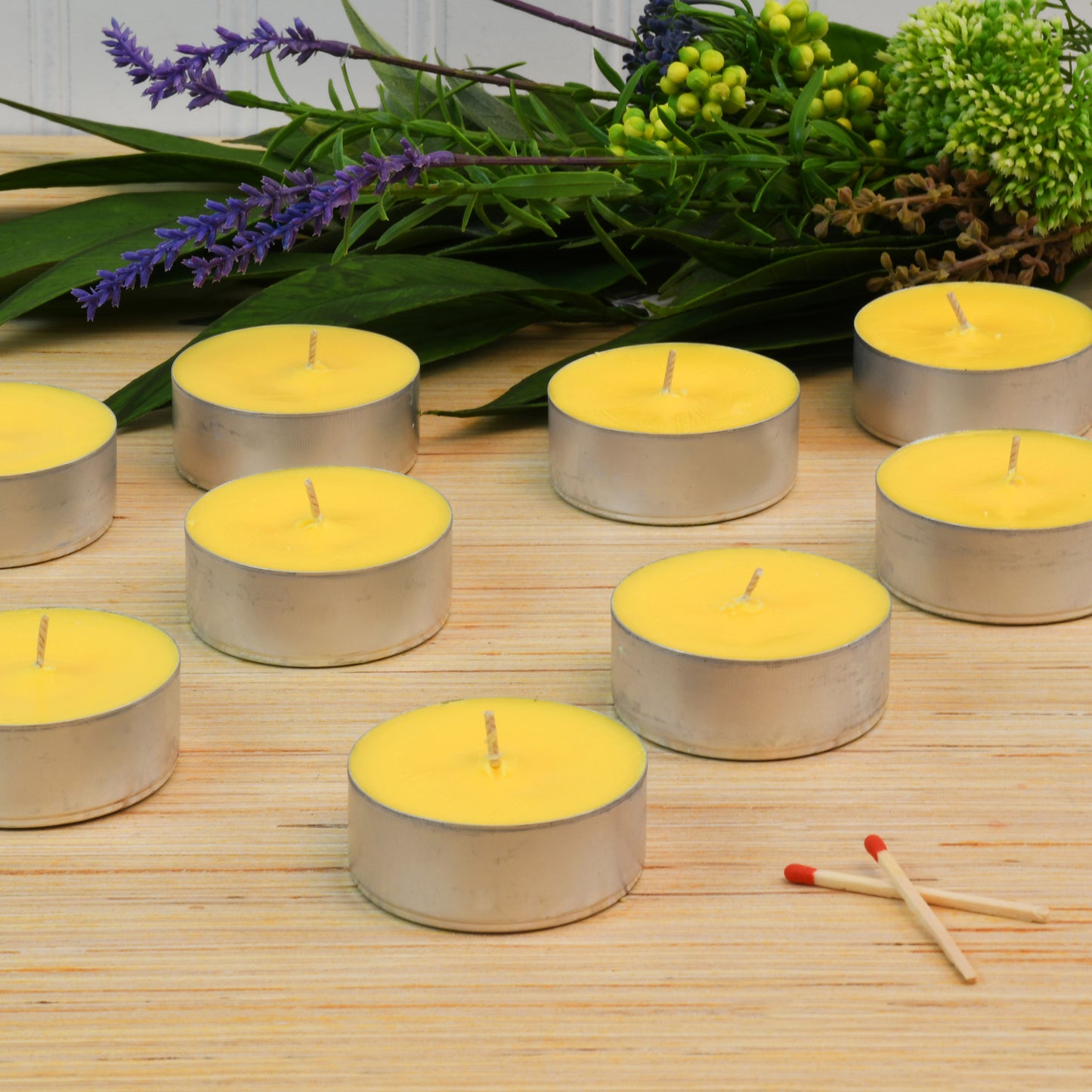 Extra Large Citronella Tea Light Candles - 12 Count