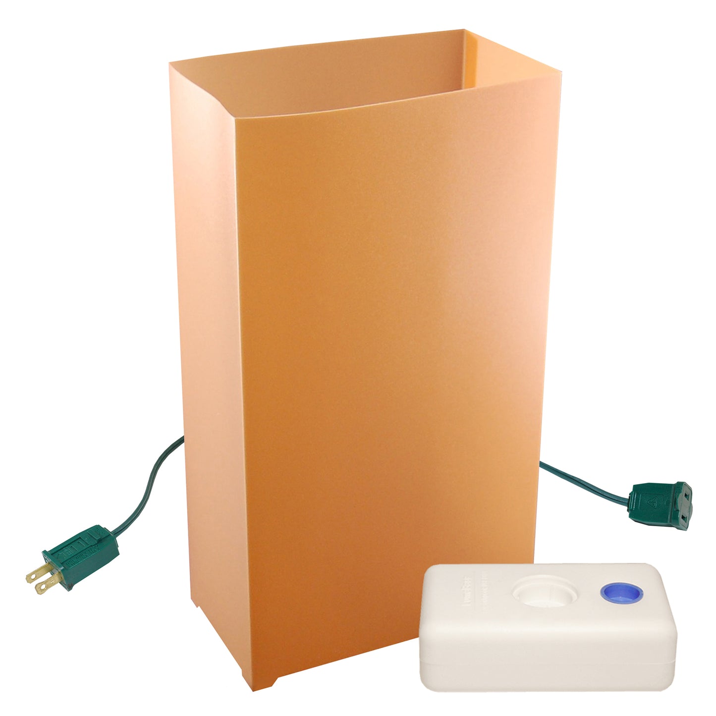Electric Luminaria Kit, Tan - Set of 10 - with LumaBases