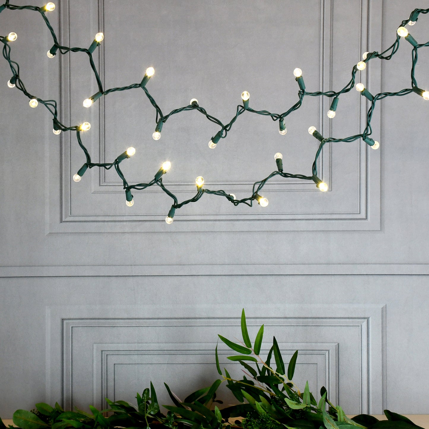 Electric String Lights - Plastic Globes - warm white