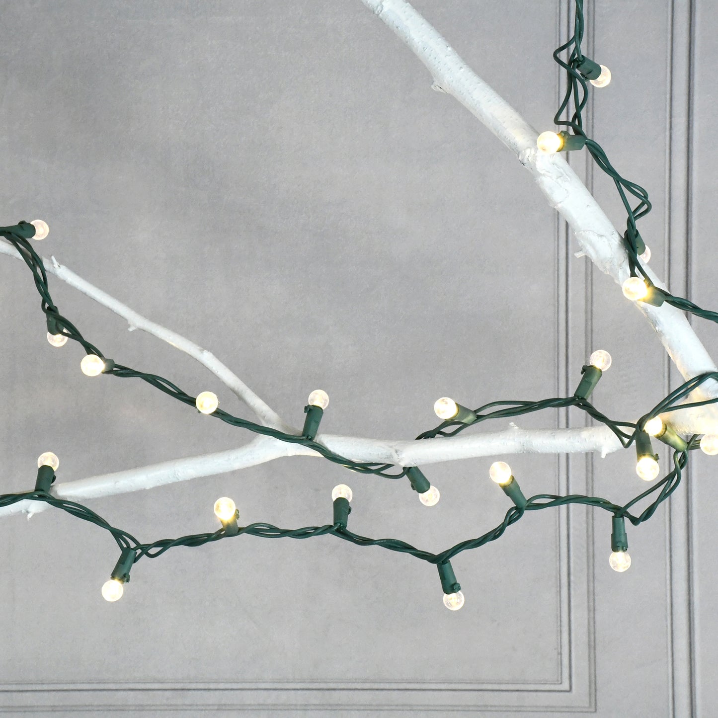 Electric String Lights - Plastic Globes - warm white