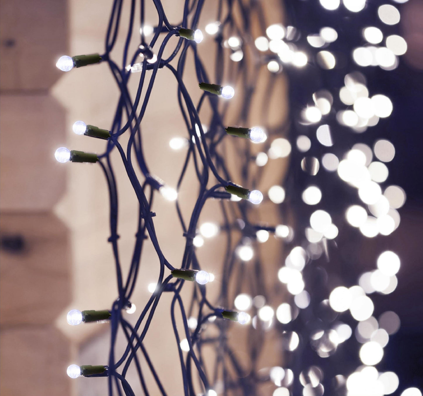 Electric String Lights - Plastic Globes - warm white