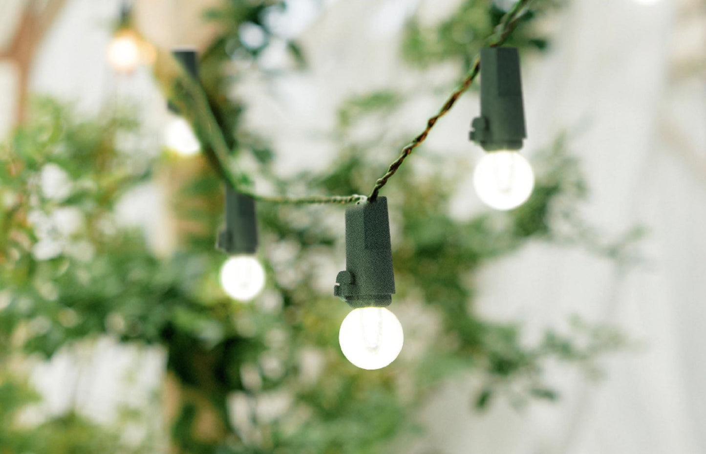 Electric String Lights - Plastic Globes - warm white