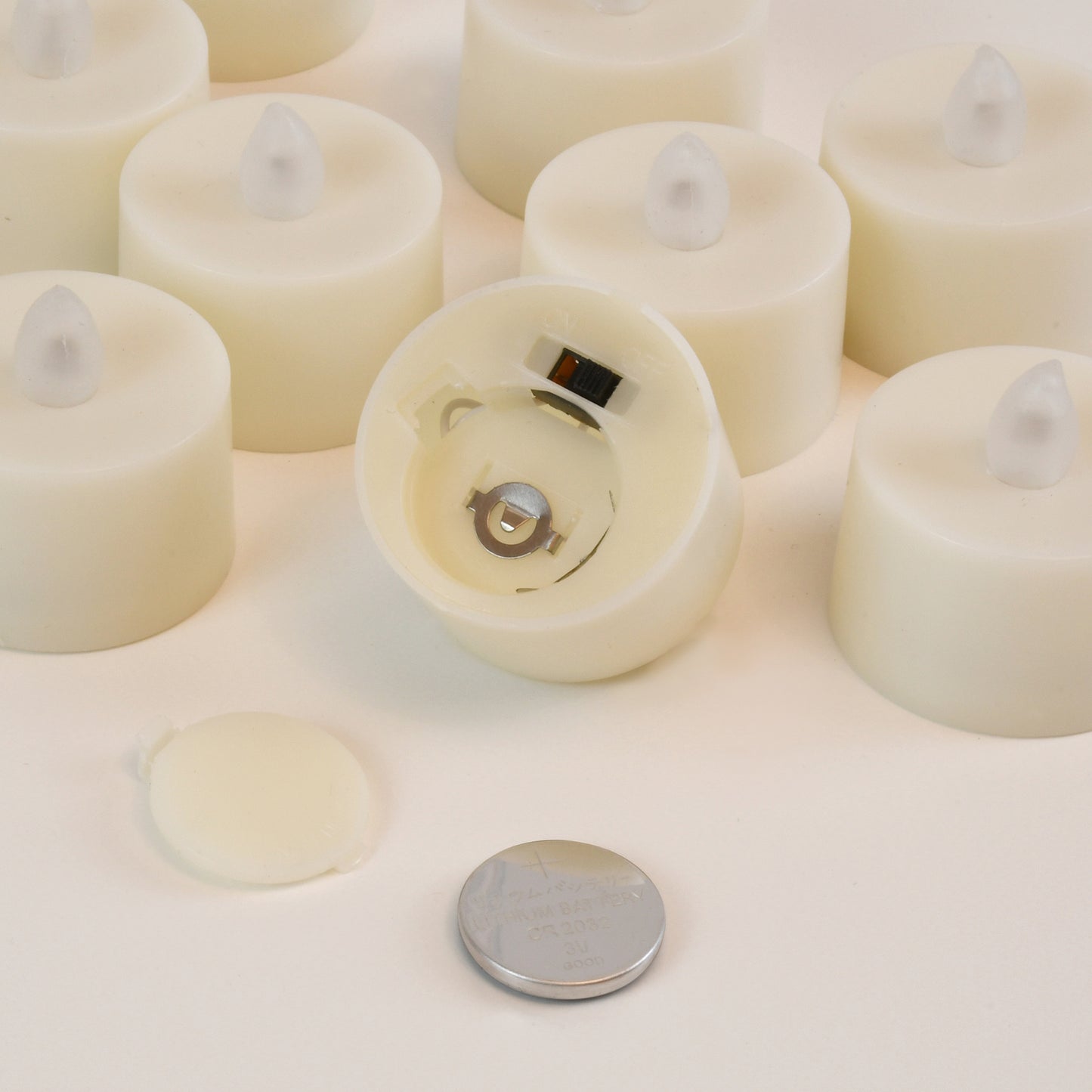 Battery-Operated Tea Light Candles - Set of 12