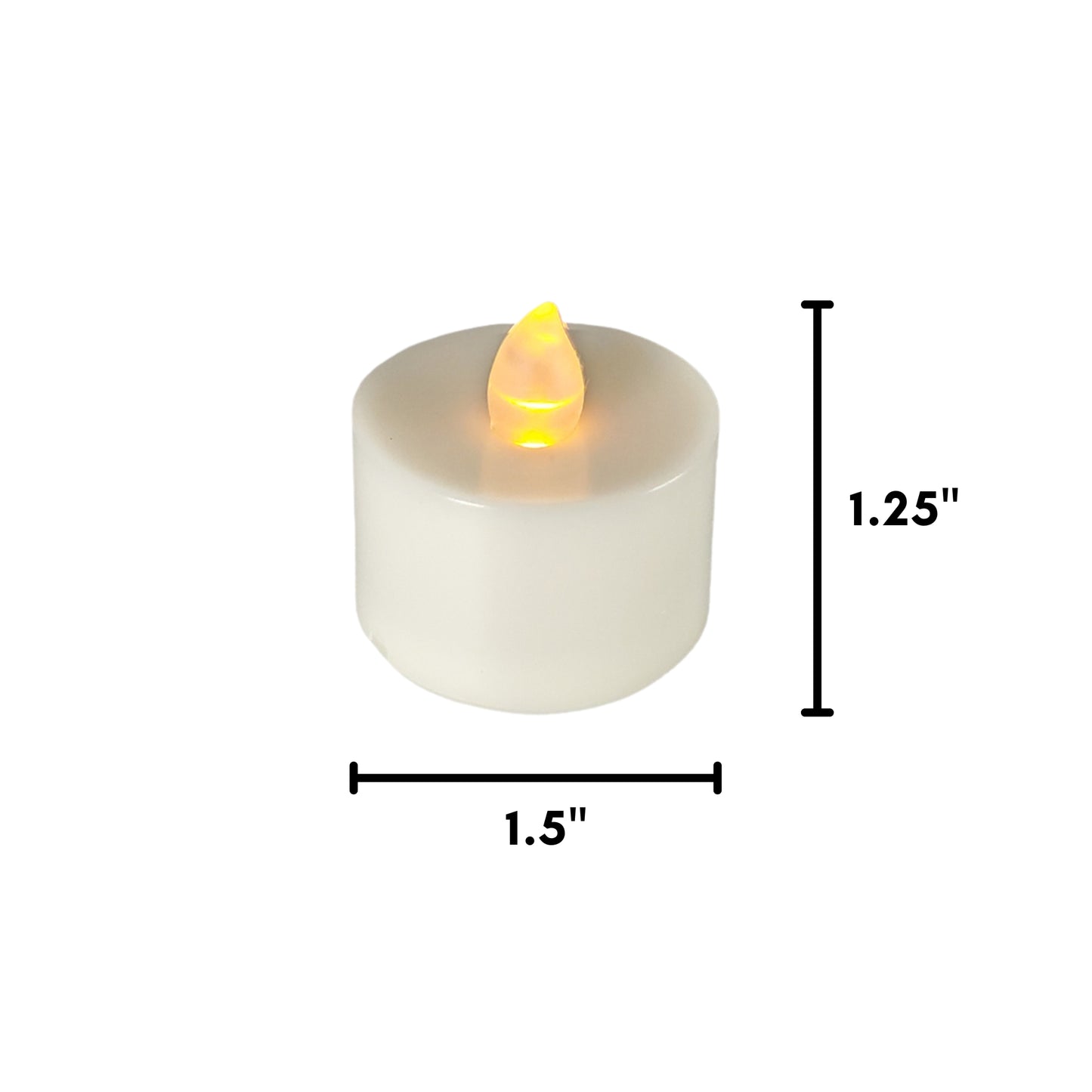 Battery-Operated Tea Light Candles - Set of 12