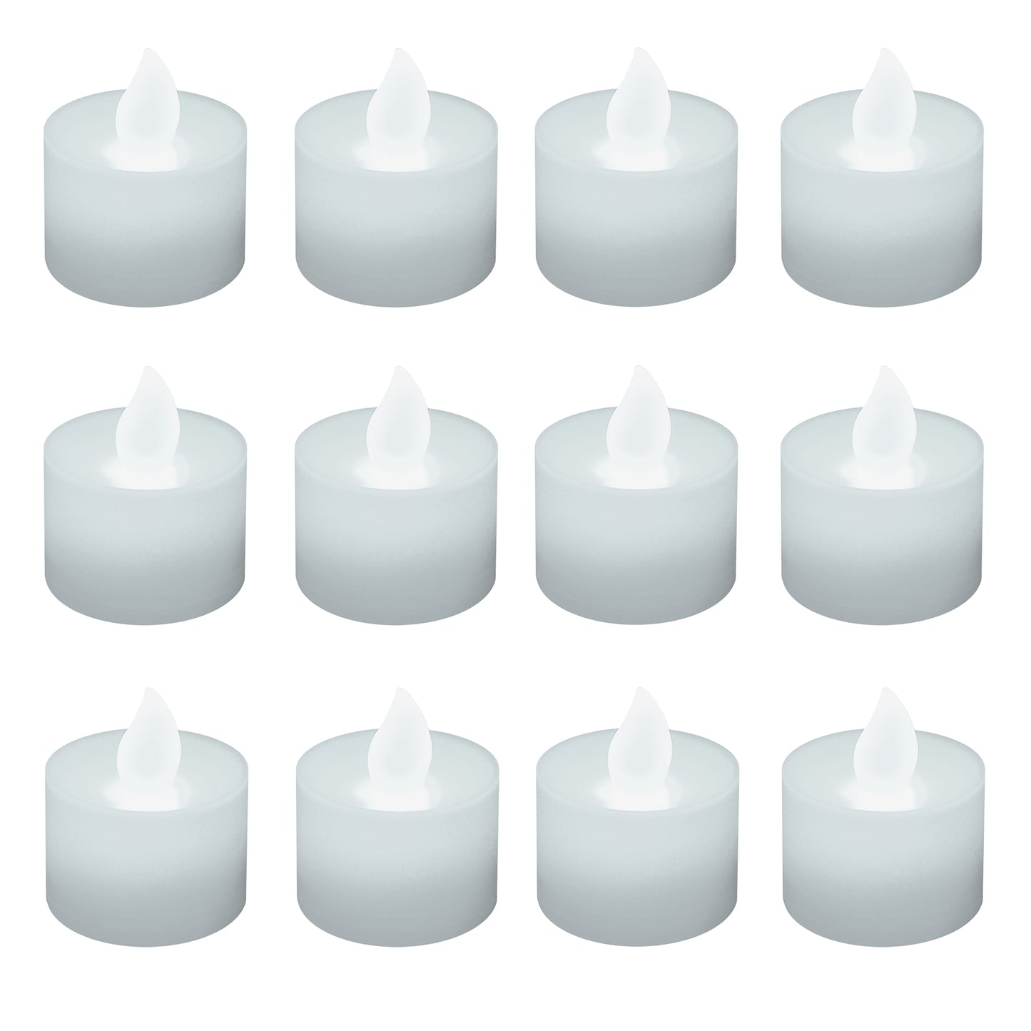Battery-Operated Tea Light Candles - Set of 12