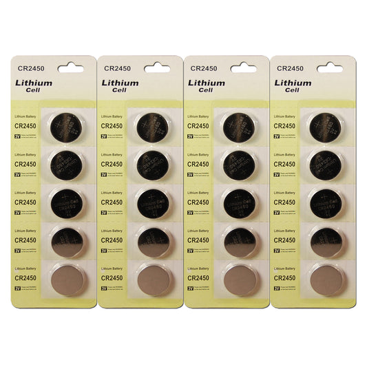 Batteries Lithium Coin - Set of 20 - CR2450