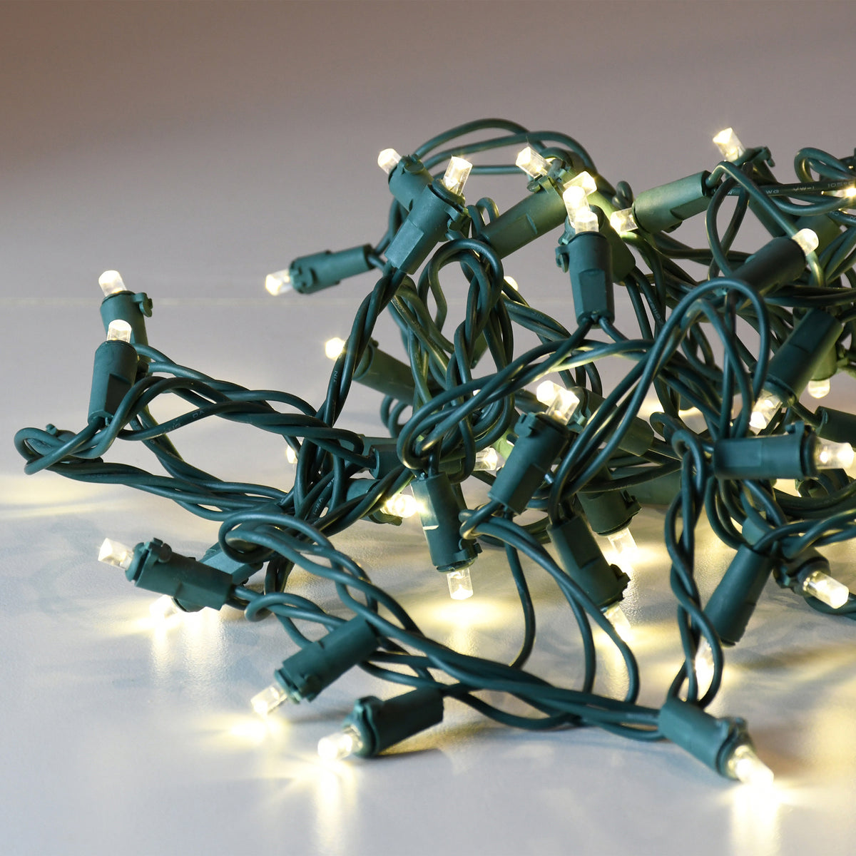 String Light Small Base Electric LED Mini String Lights with 70 Soft White Bulbs – LumaBase