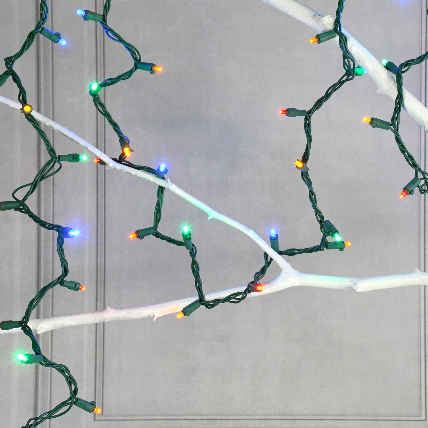 Electric LED Mini String Lights with 70 Multicolor Bulbs