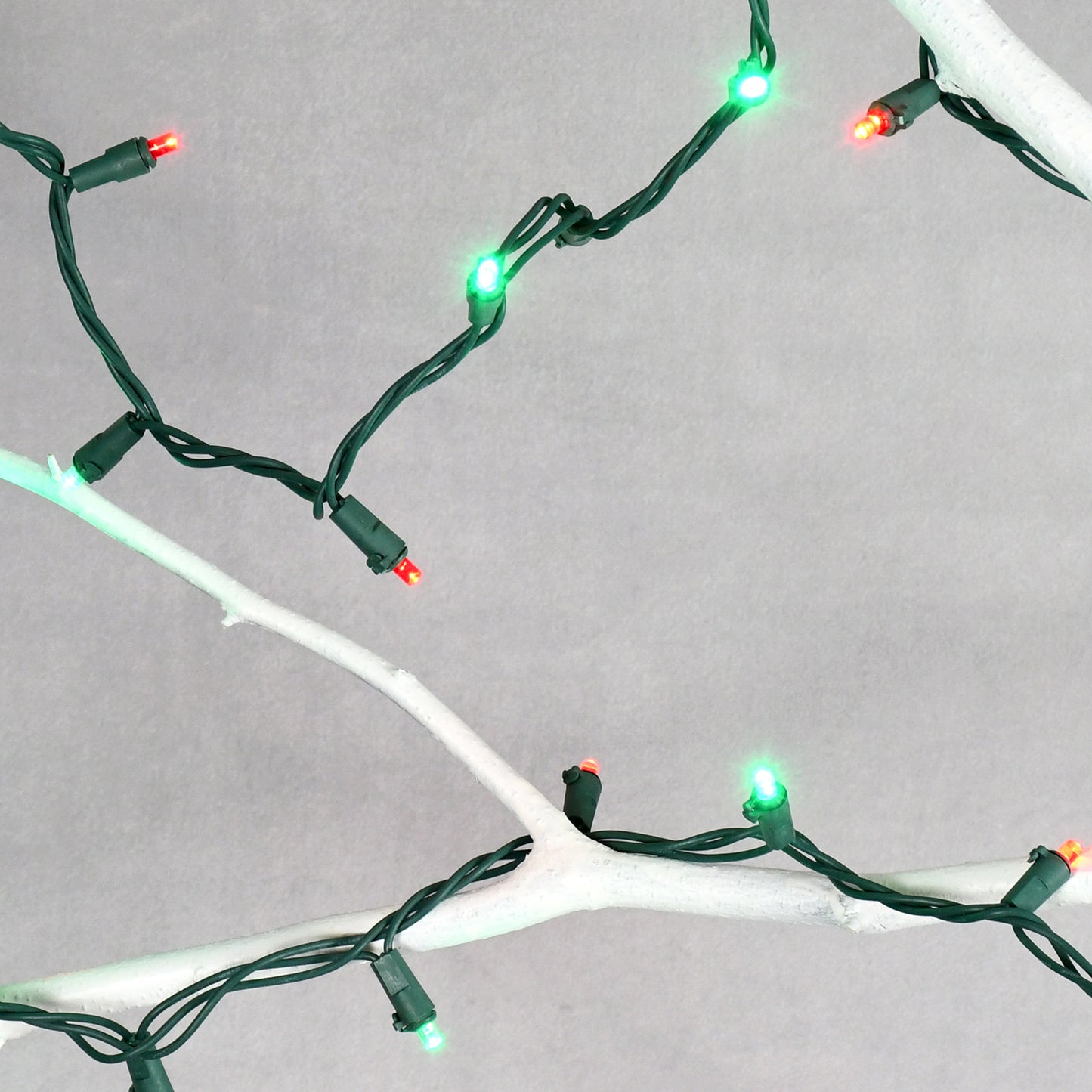 Electric LED Mini String Lights with 70 Red and Green Bulbs