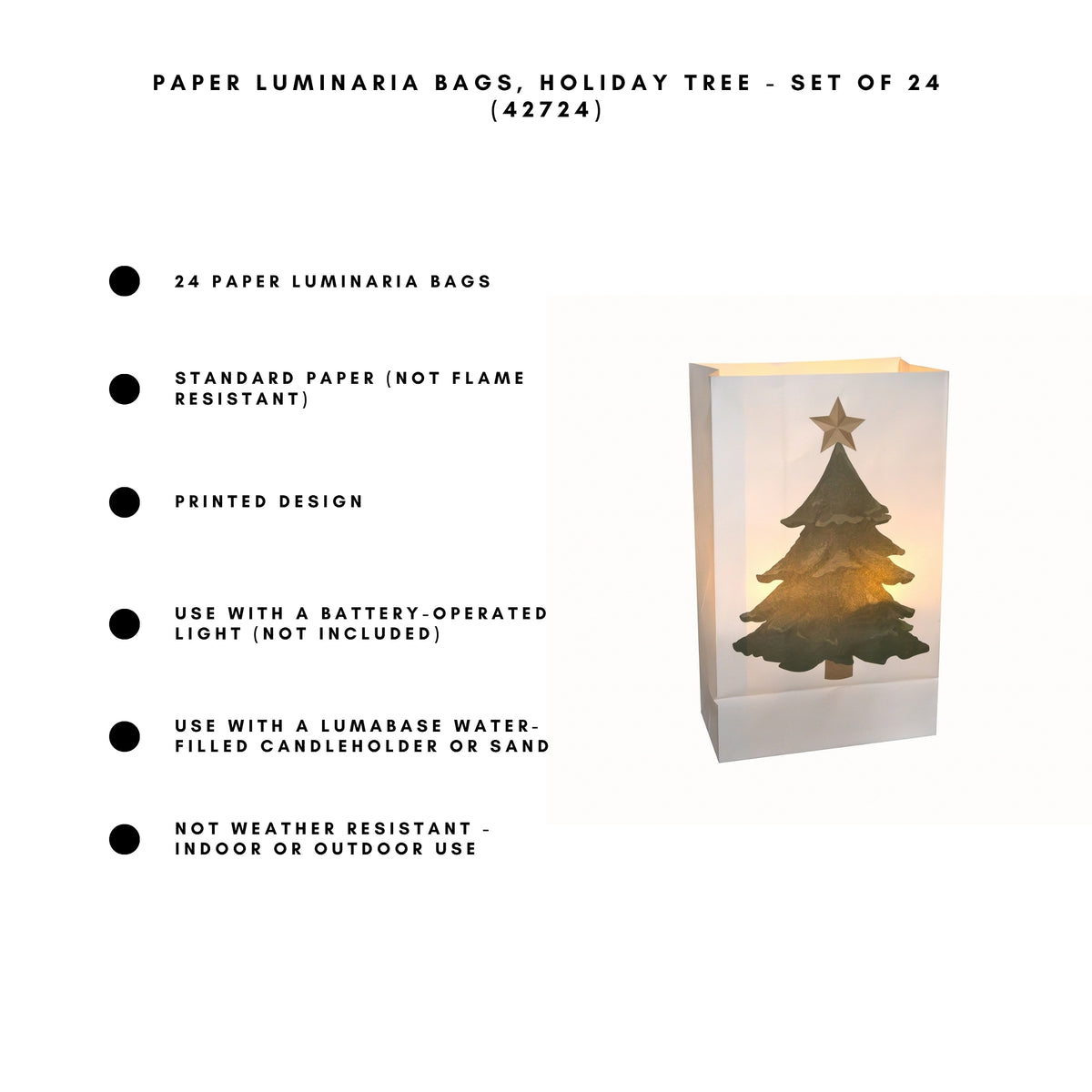 Paper Luminaria Bags - Set of 24