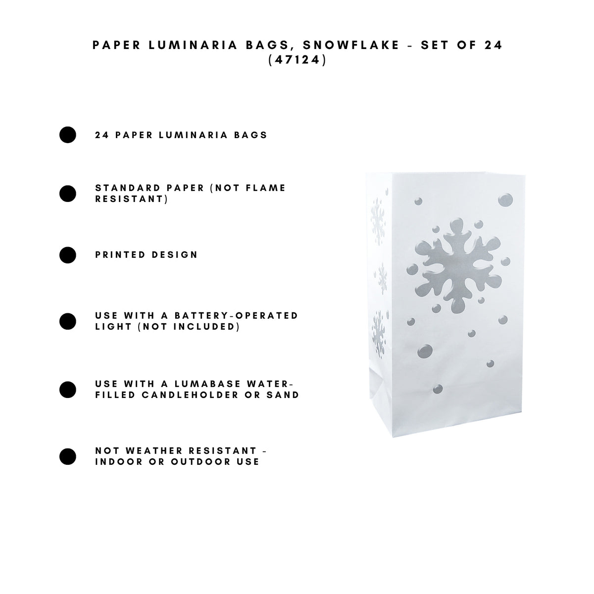 Paper Luminaria Bags - Set of 24