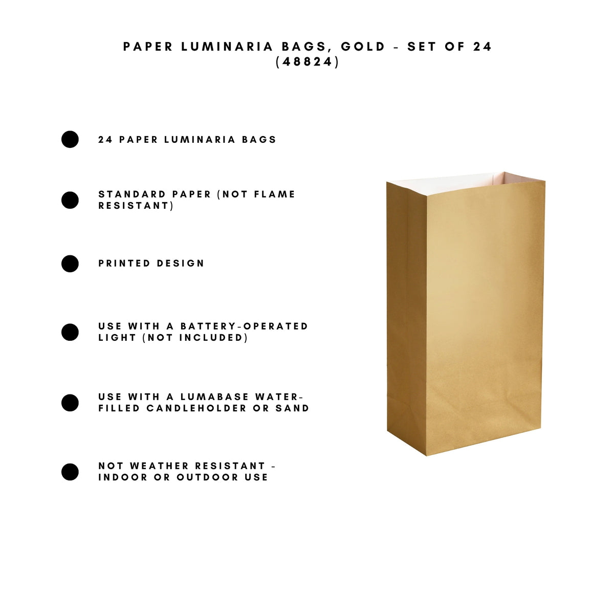 Paper Luminaria Bags - Set of 24