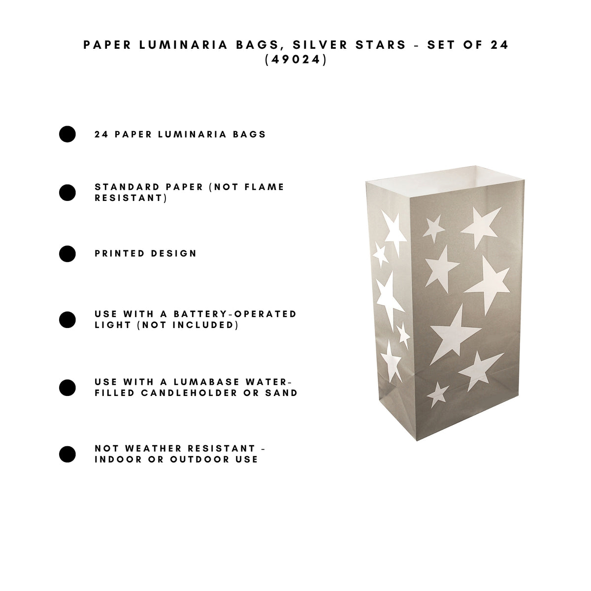 Paper Luminaria Bags - Set of 24