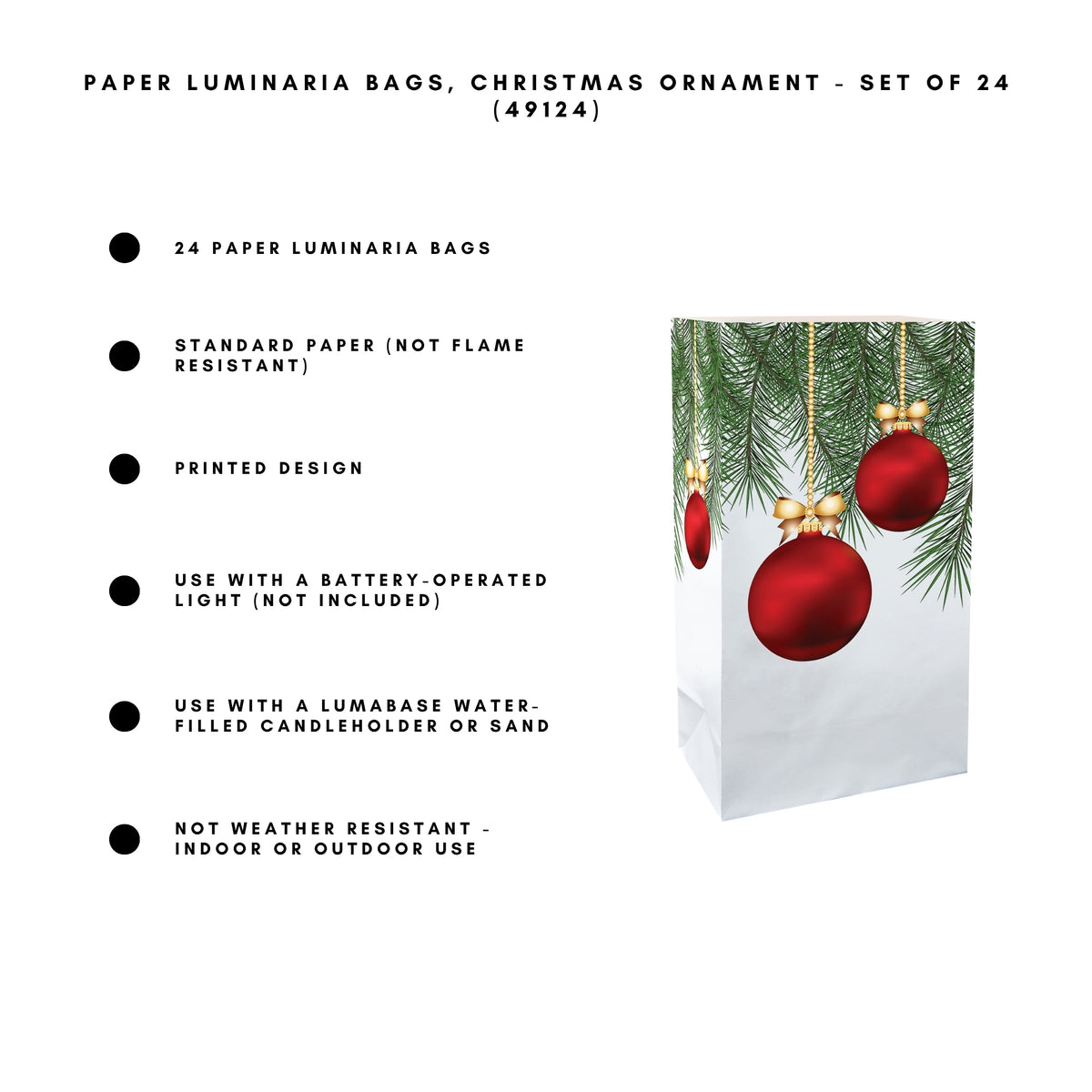 Paper Luminaria Bags - Set of 24