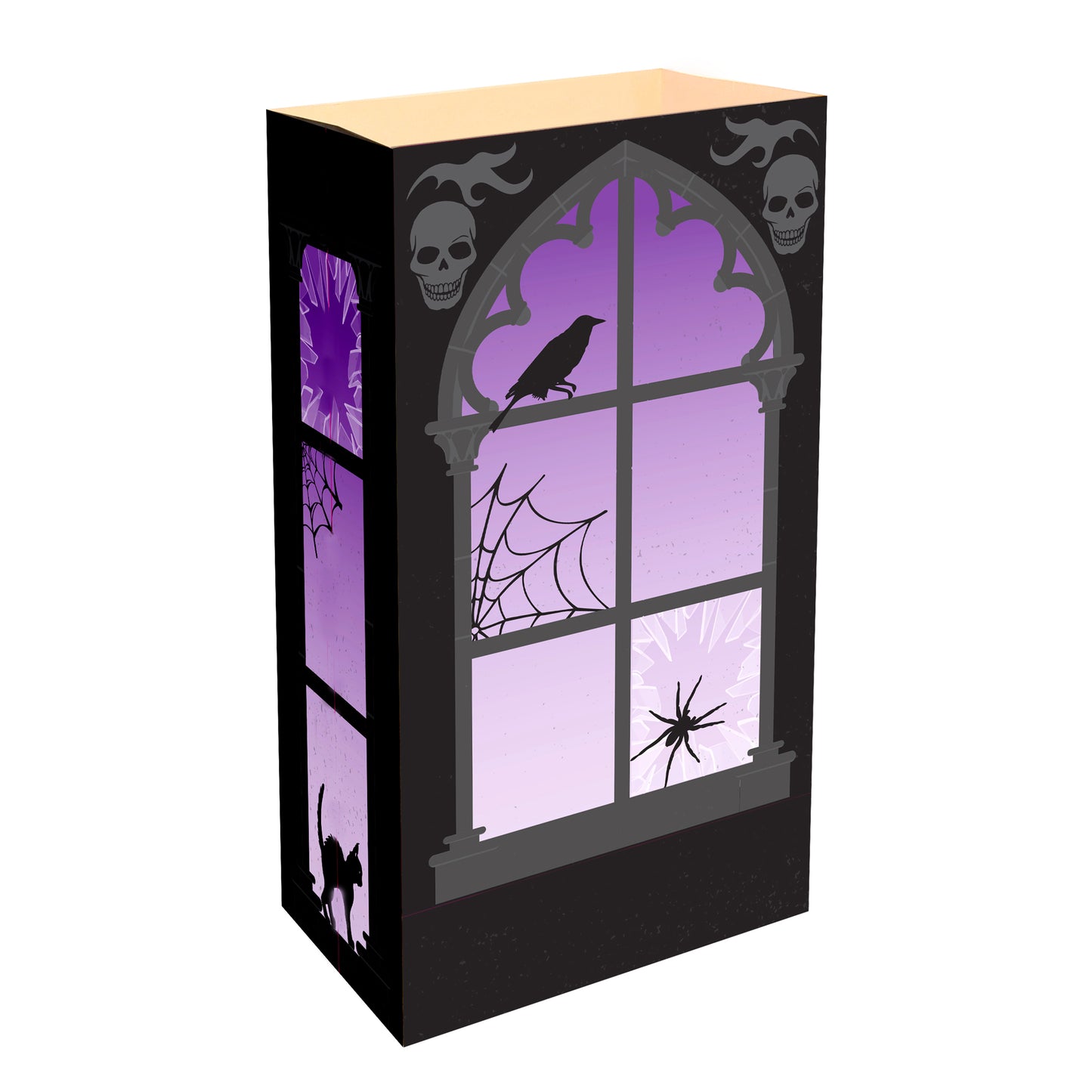 Paper Luminaria Bags, Haunted Window - Set of 24
