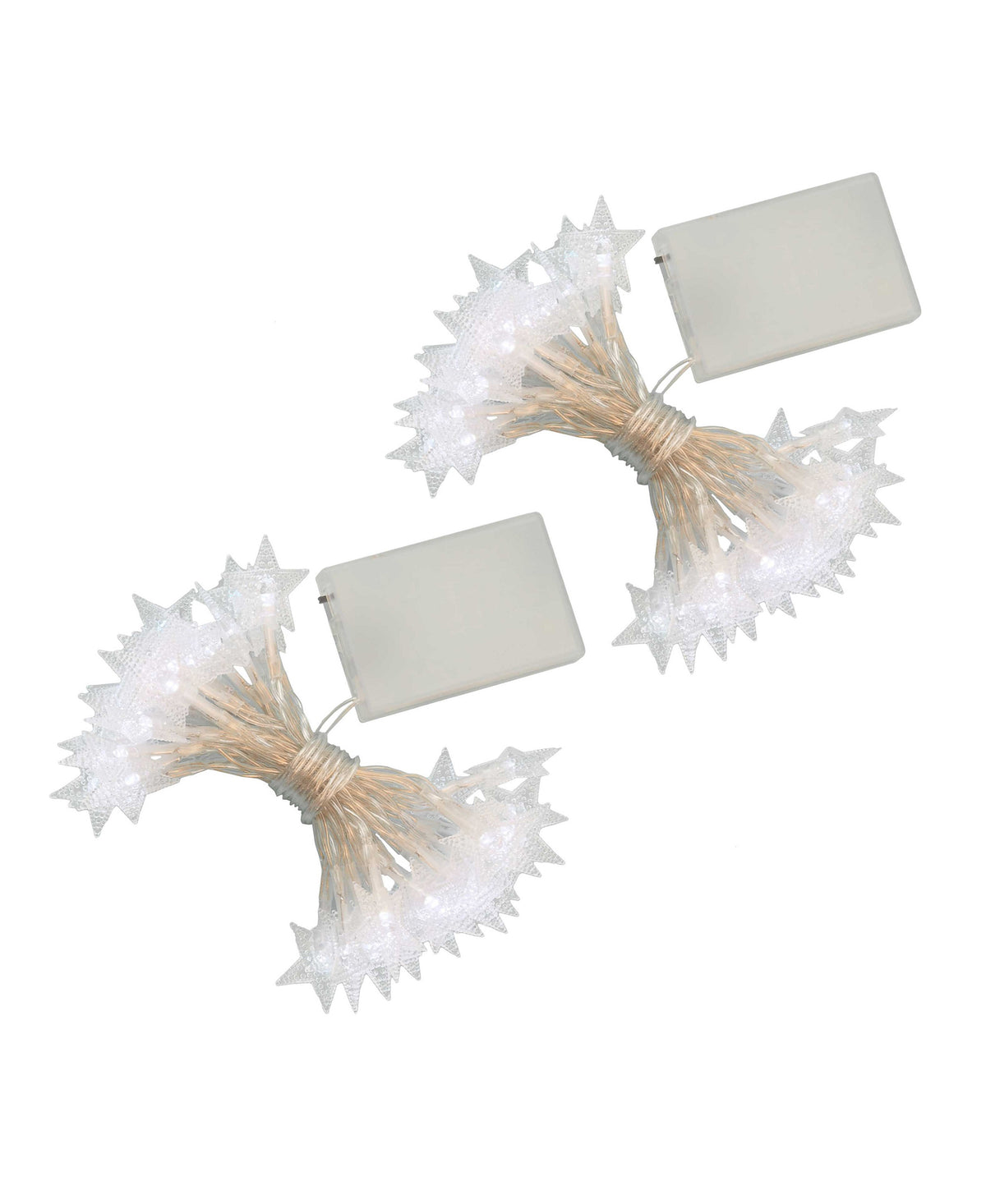 Battery Operated LED Mini Star String Lights - Set of 2 – LumaBase