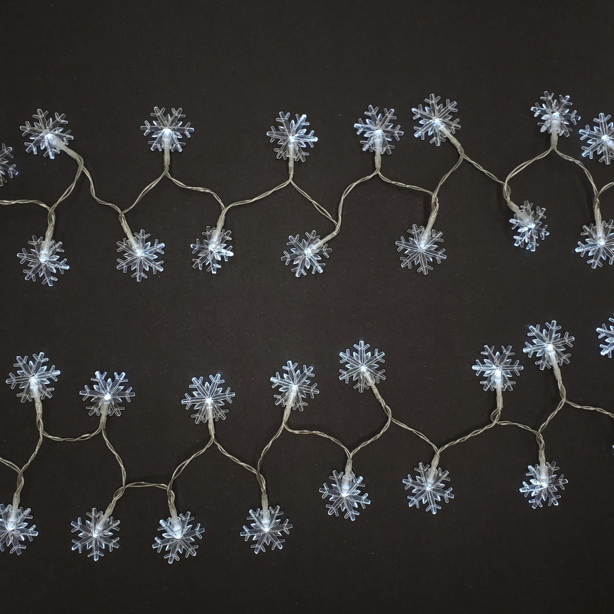Snowflake Simple Led String Mini Snowflake String Lights 30 Led Christmas Snowflake String Lights