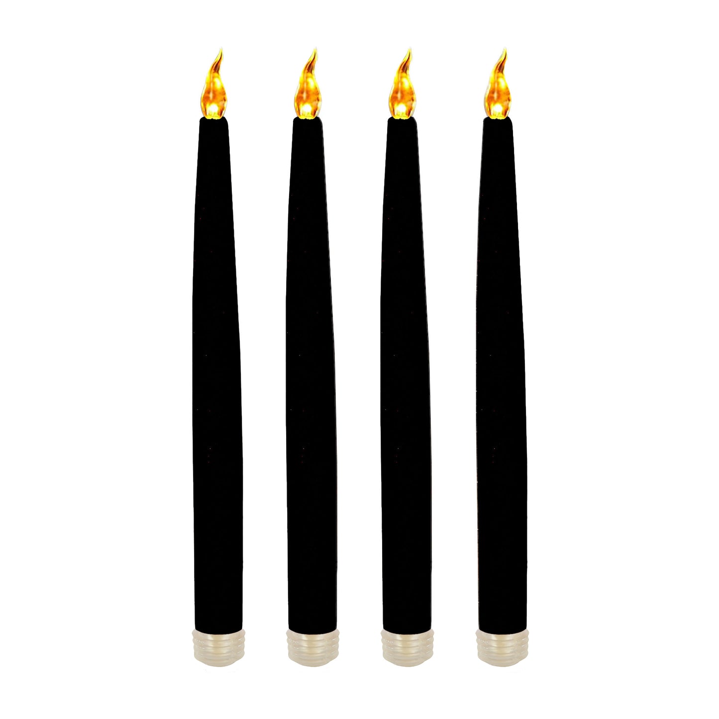 Battery-Operated Taper Candles - Set of 4