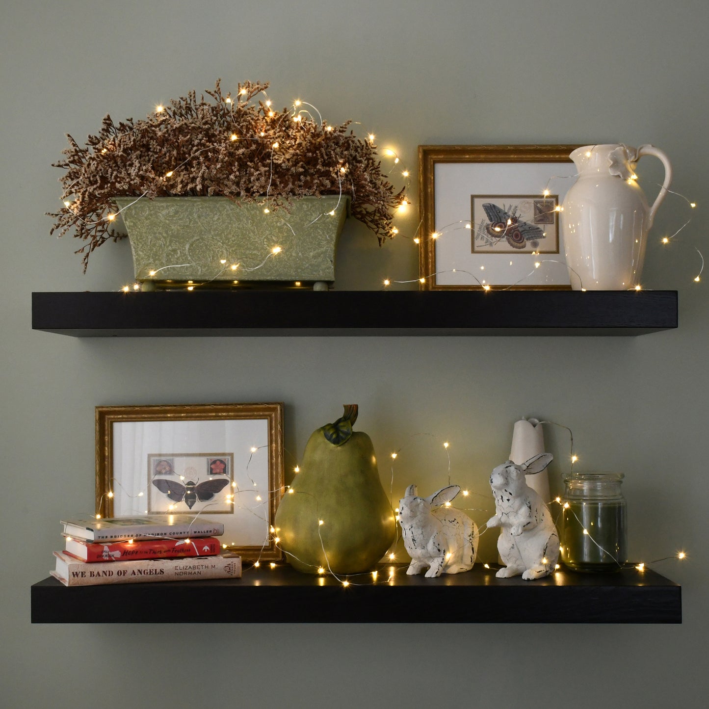 Battery Operated LED Fairy String Lights - Set of 6 - Warm White