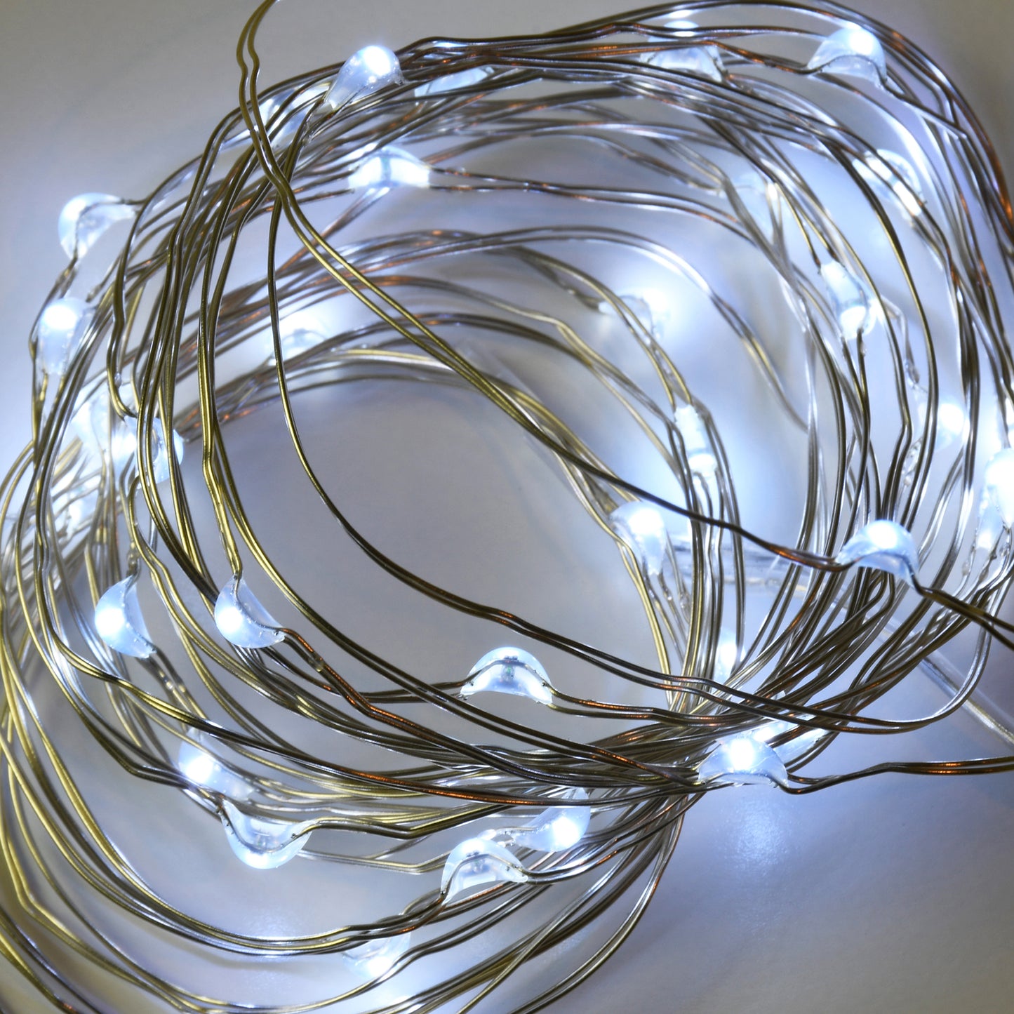 Battery Operated LED Fairy String Lights- Set of 3 - Cool White