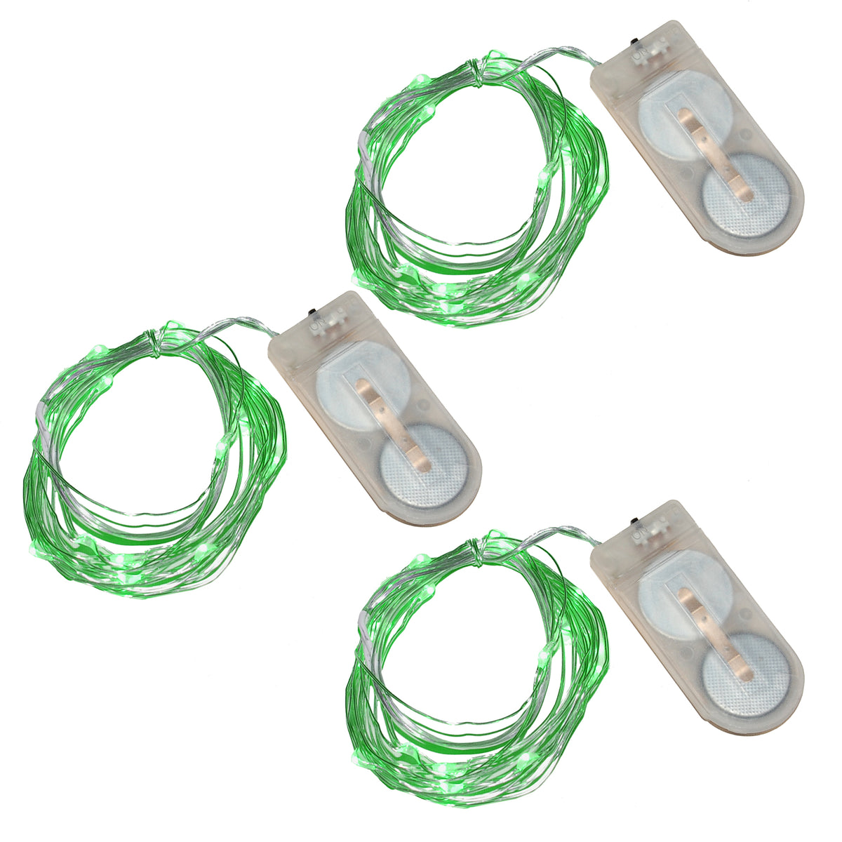 Battery-Operated LED Fairy String Lights - Set of 3