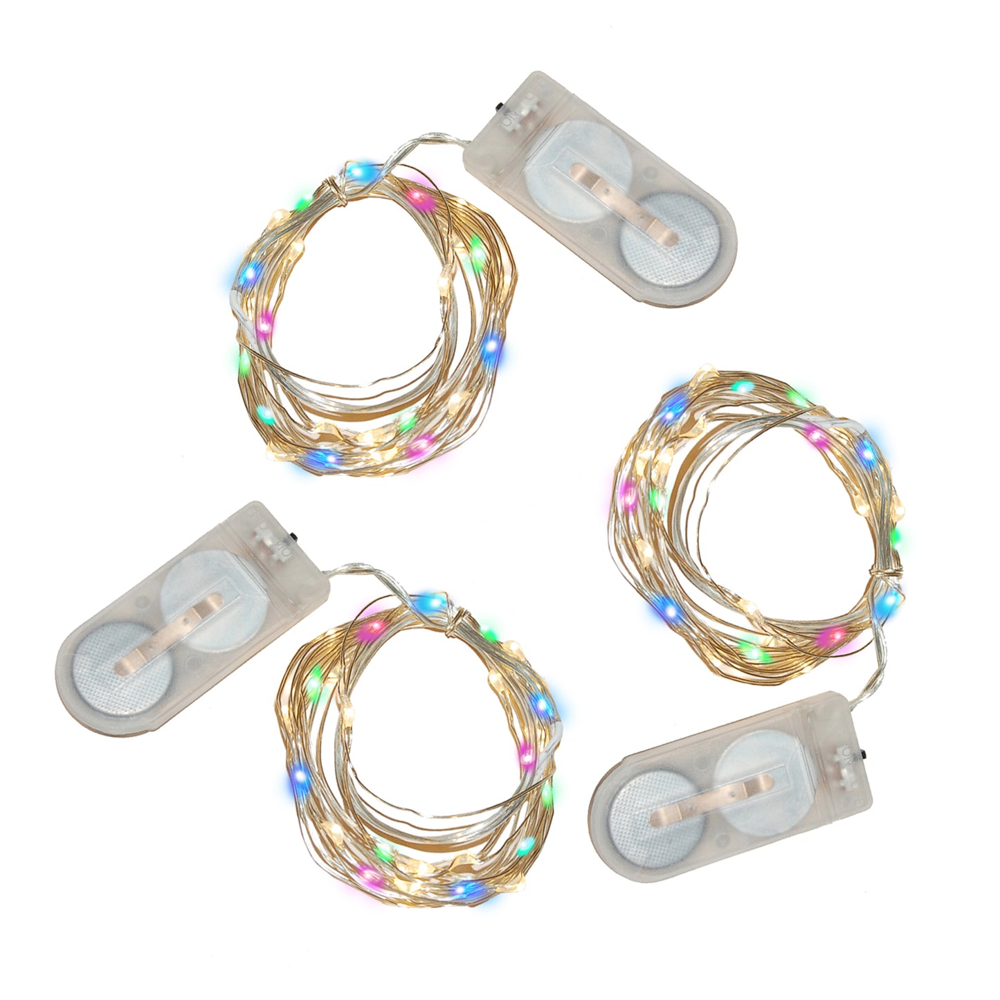 Battery-Operated LED Fairy String Lights - Set of 3