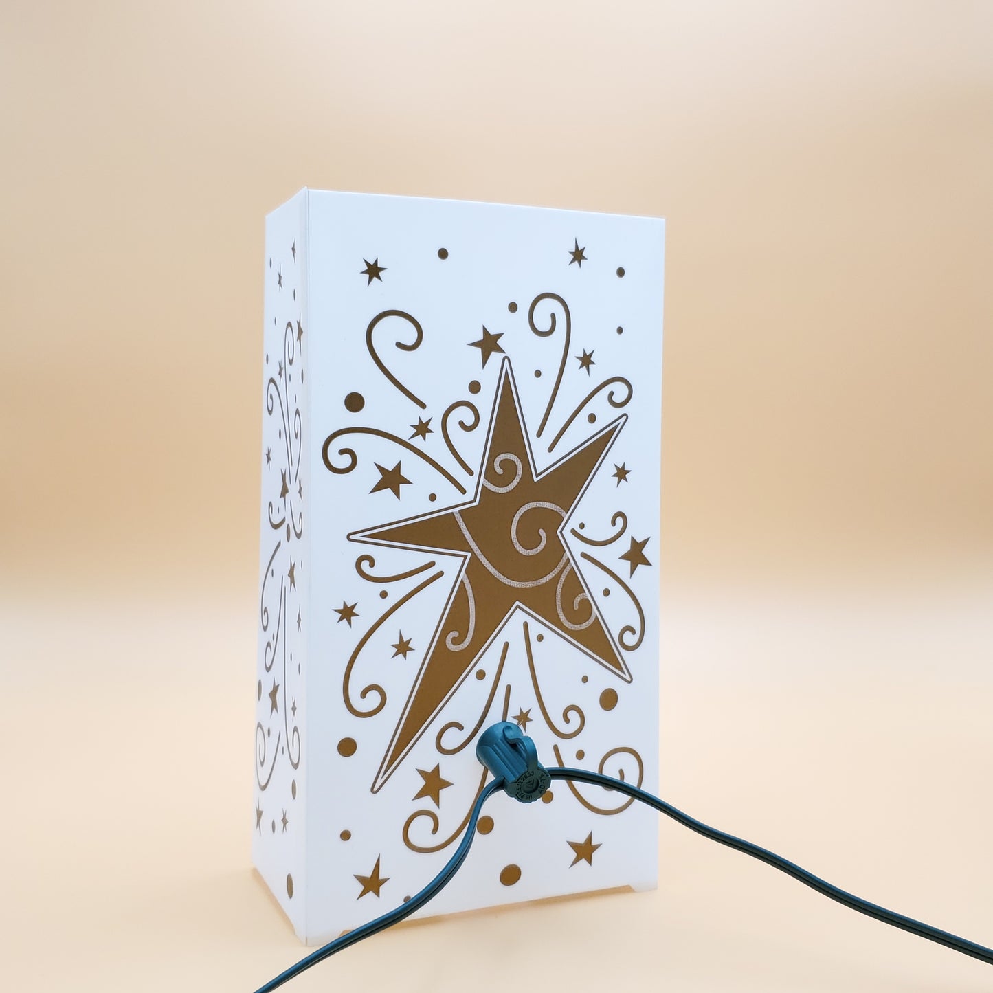 Plastic Luminaria Lanterns, Star - Set of 10