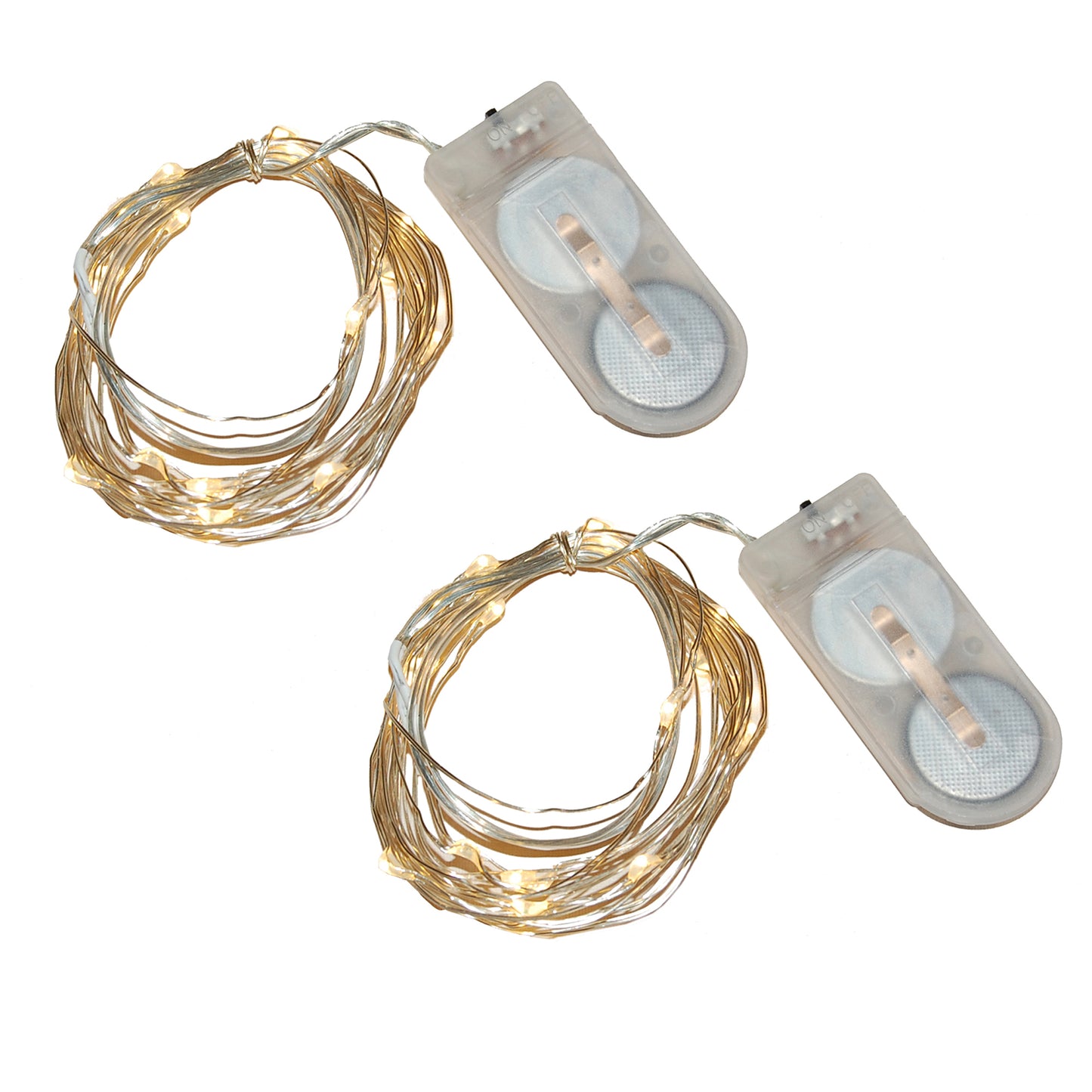 Battery-Operated LED Fairy String Lights - Set of 2