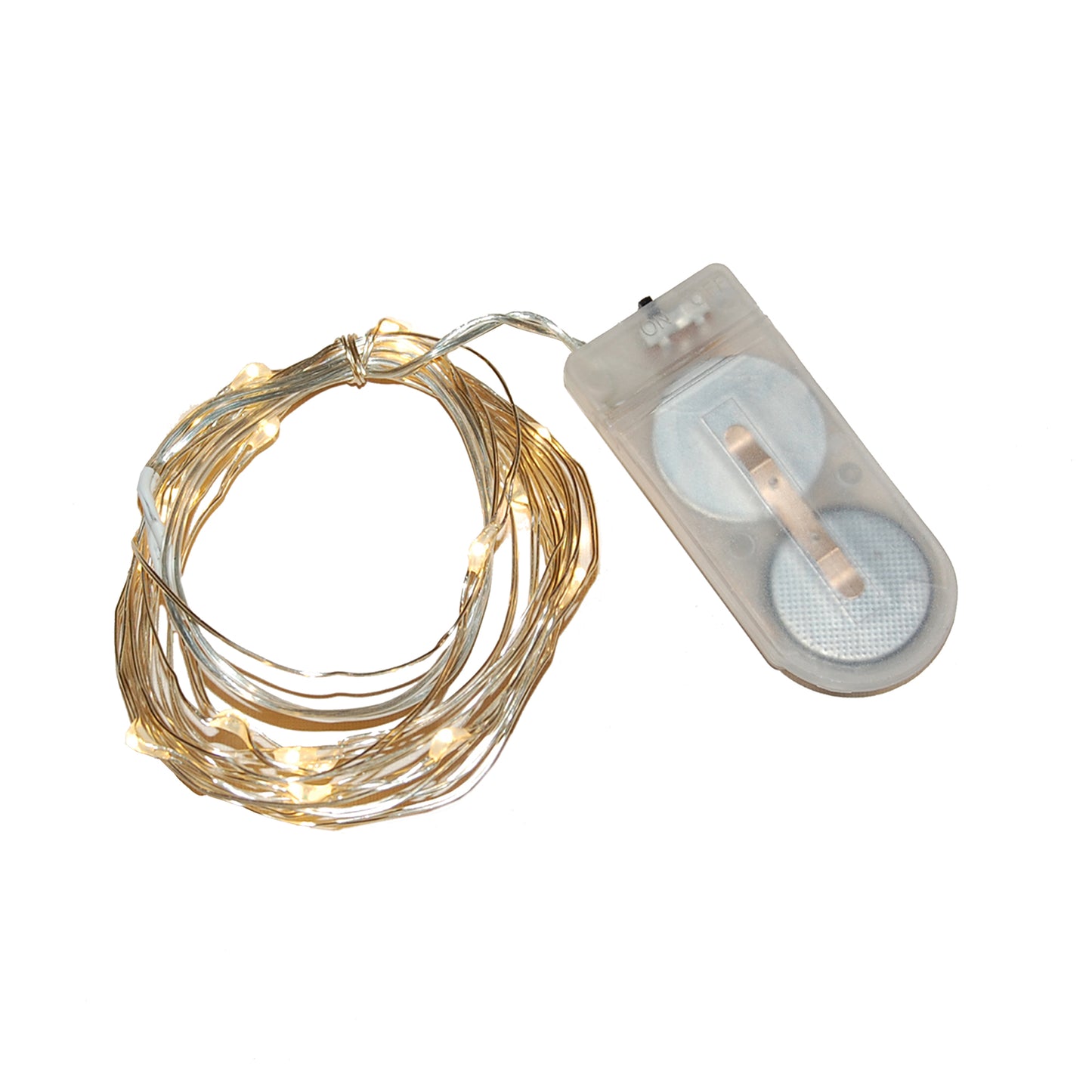 Battery Operated LED Fairy String Lights, Soft White - Set of 2