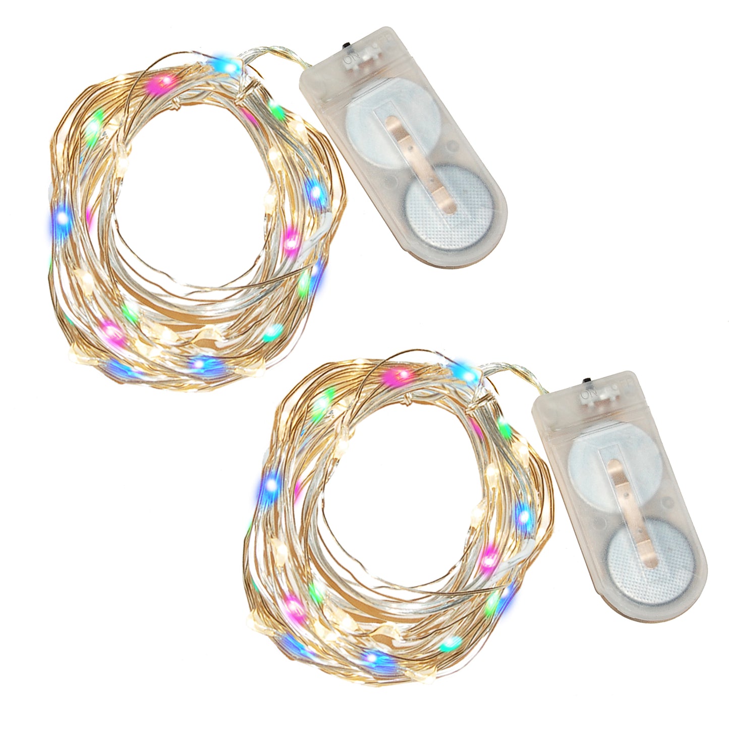 Battery-Operated LED Fairy String Lights - Set of 2