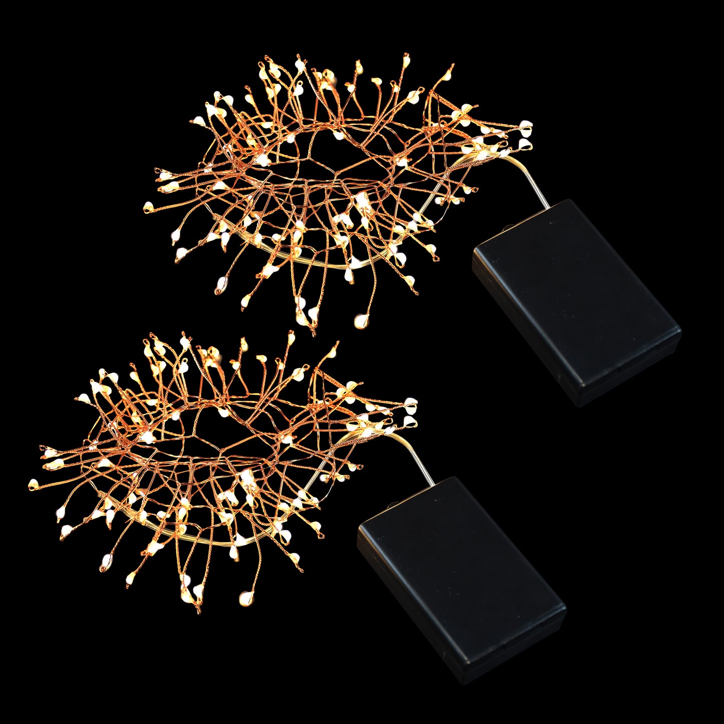 Battery-Operated LED Firecracker Fairy String Lights - Set of 2
