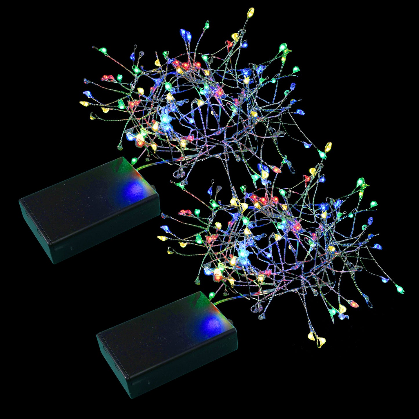Battery-Operated LED Firecracker Fairy String Lights - Set of 2