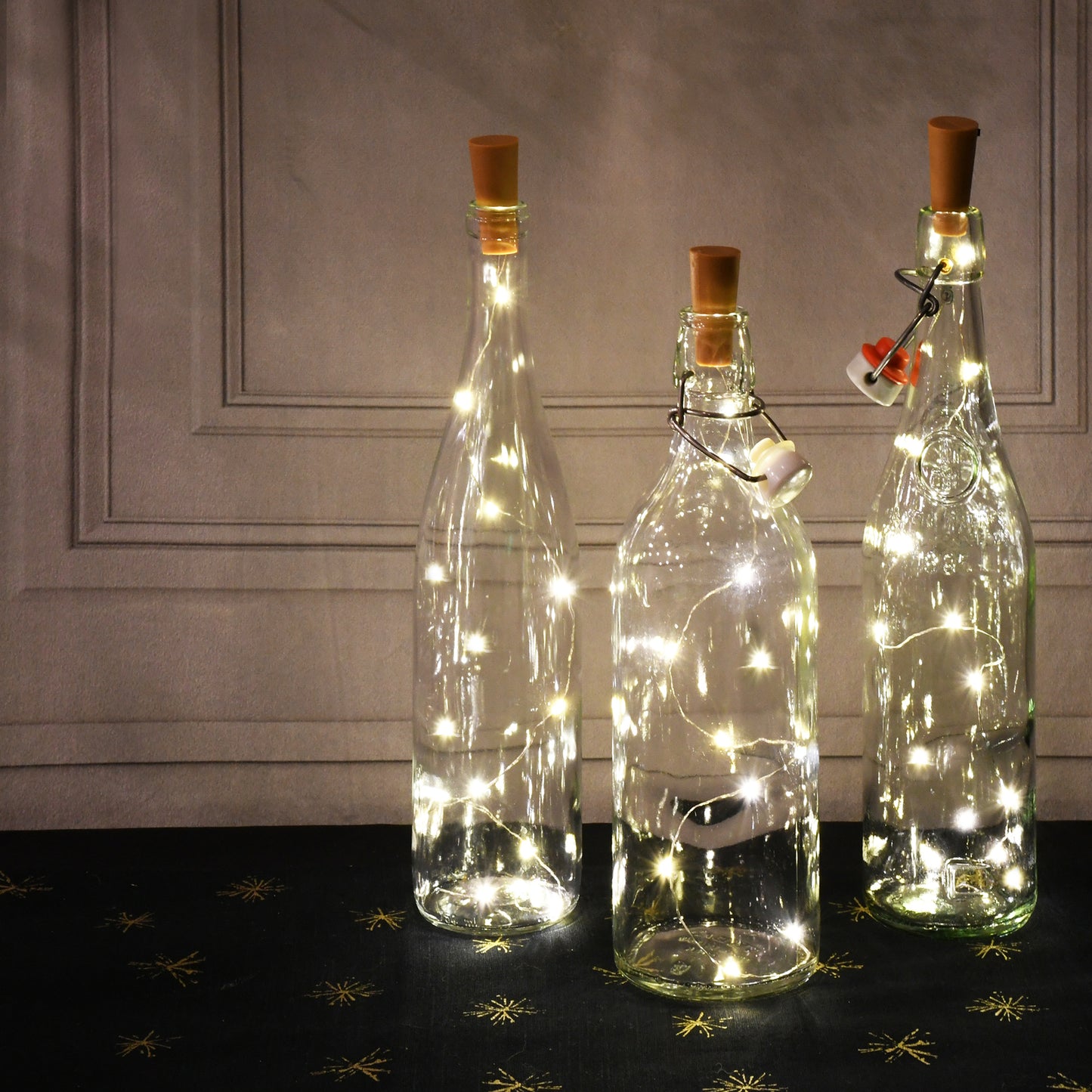 Battery-Operated Wine Cork with Fairy String Lights - Set of 6