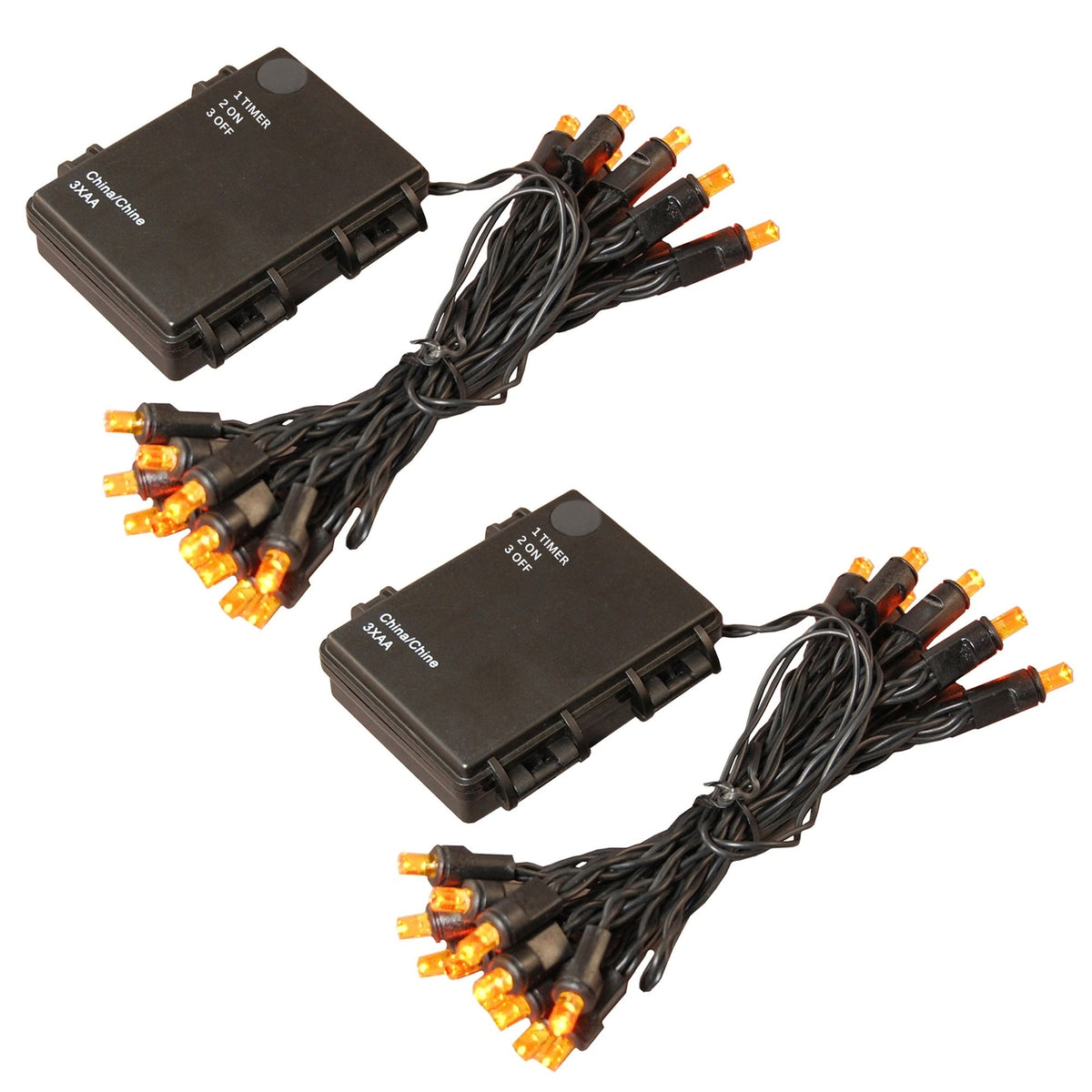 Battery-Operated LED Mini String Lights - Set of 2
