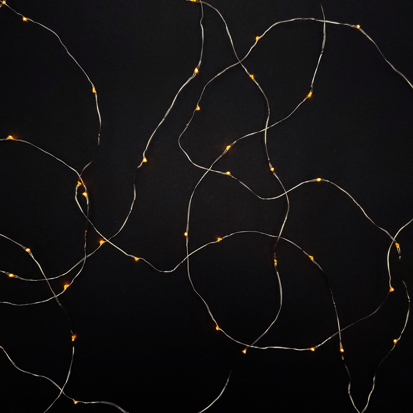 Battery Operated LED Fairy String Lights - Set of 2 - Amber