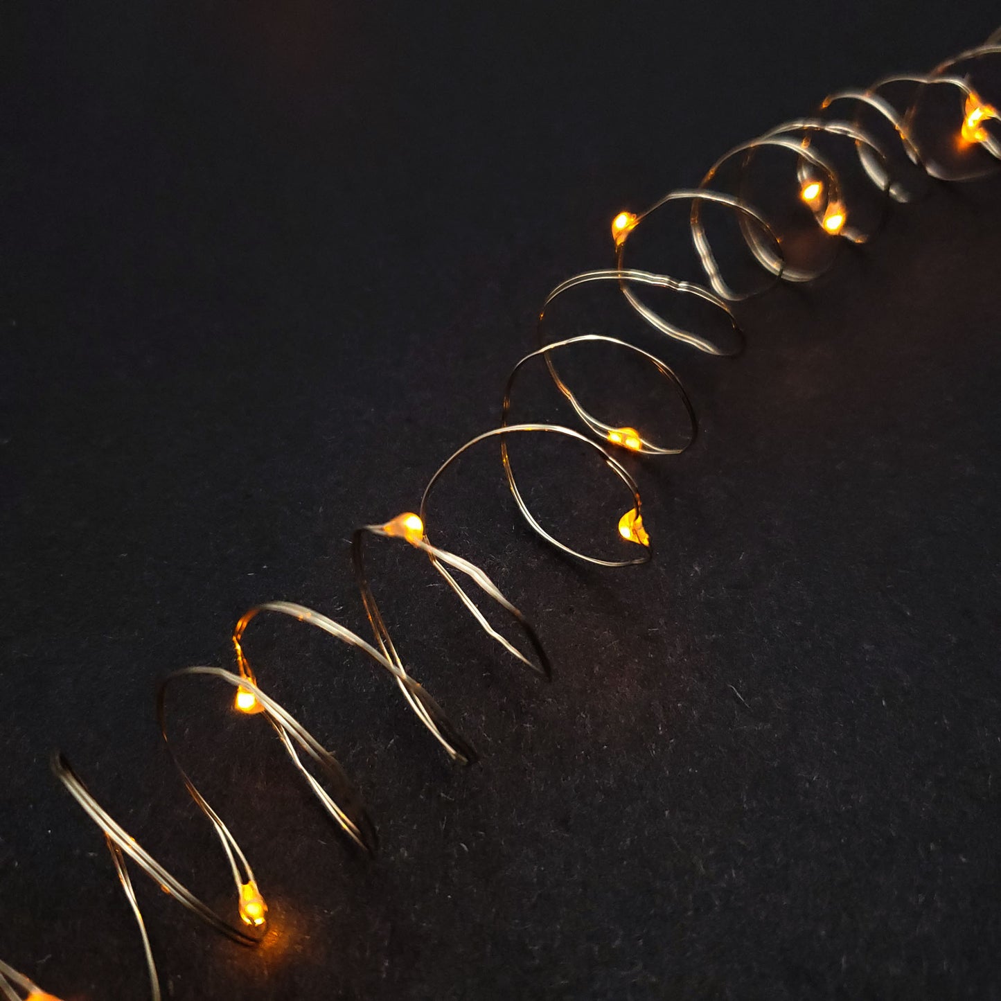 Battery Operated LED Fairy String Lights - Set of 2 - Amber