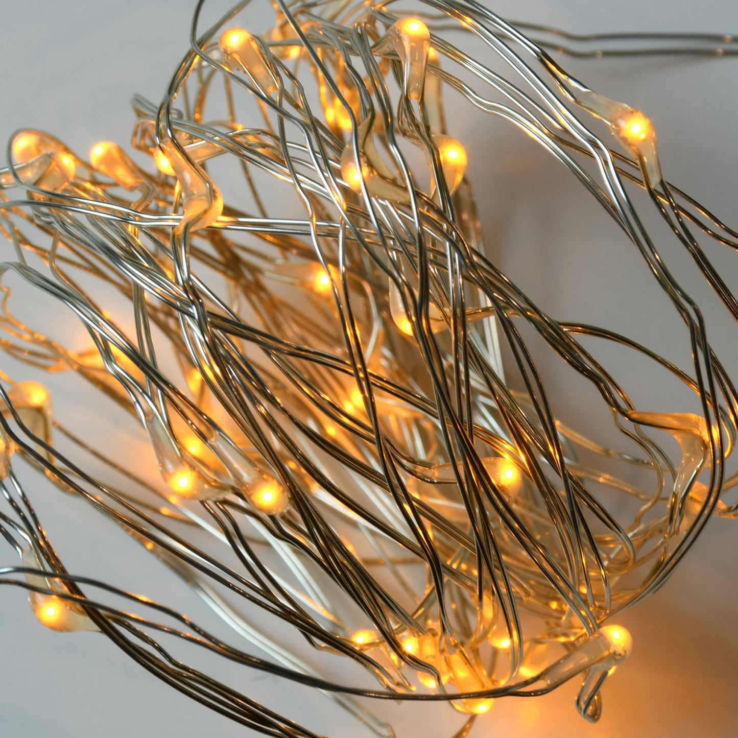 Battery Operated LED Fairy String Lights - Set of 2 - Amber