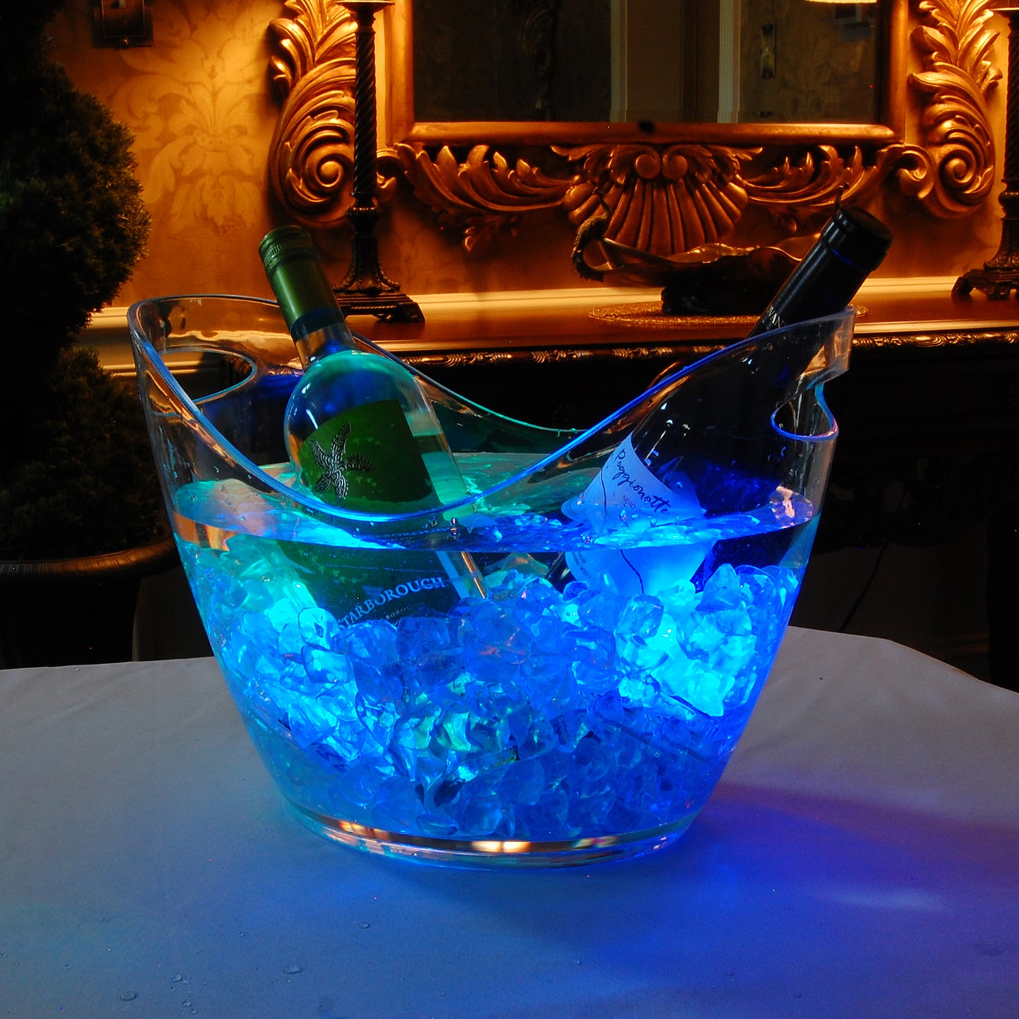 Submersible Battery Operated Multi-Function LED Lights with Remote Control - Set of 10