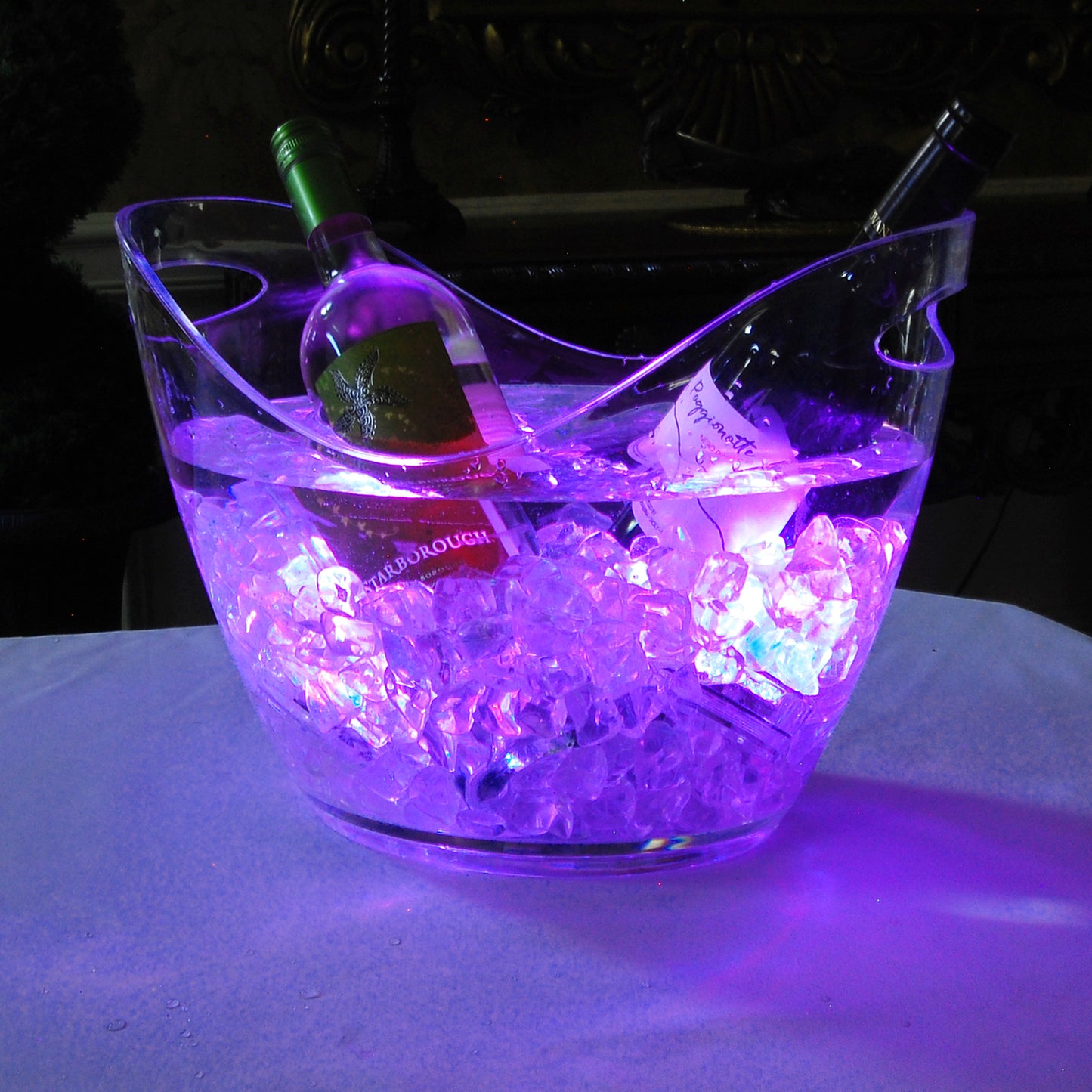 Submersible Battery Operated Multi-Function LED Lights with Remote Control - Set of 10