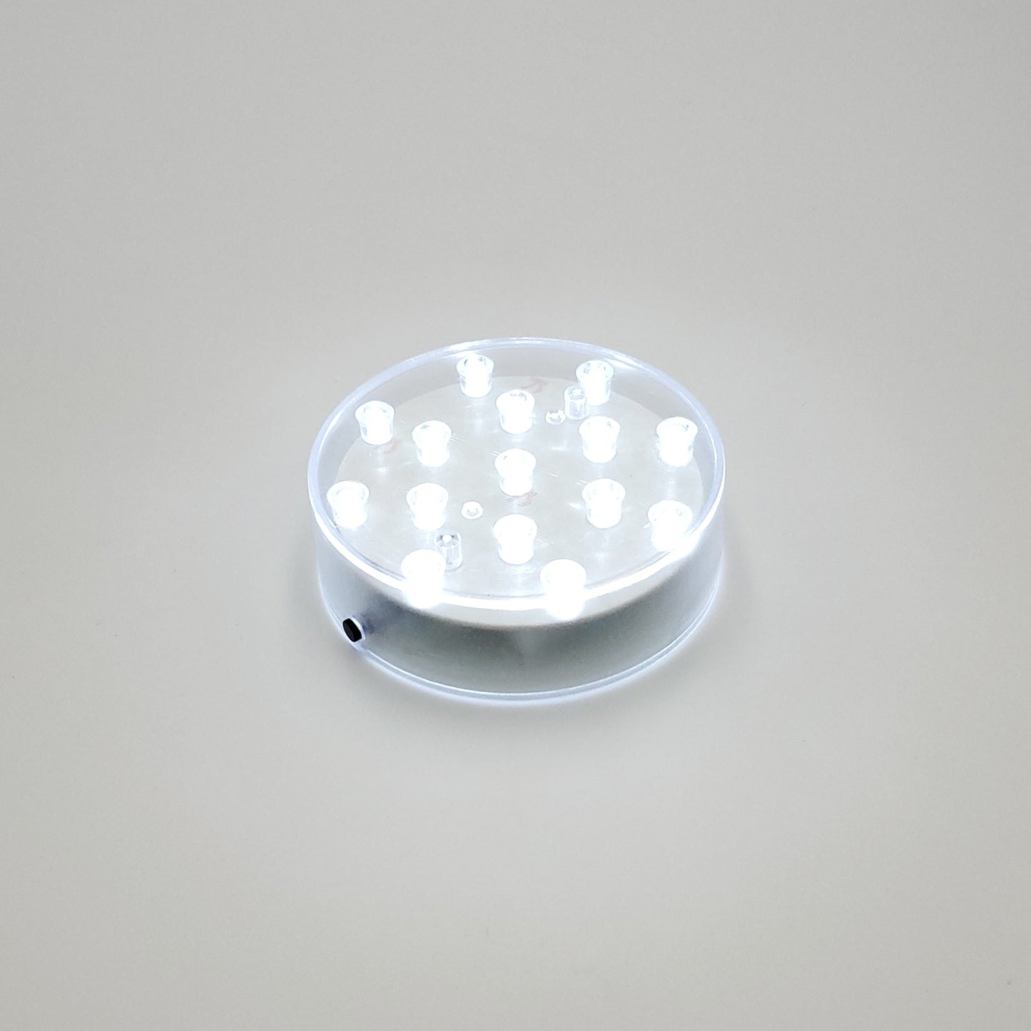 Battery Operated Cool White LED Base Light - Round